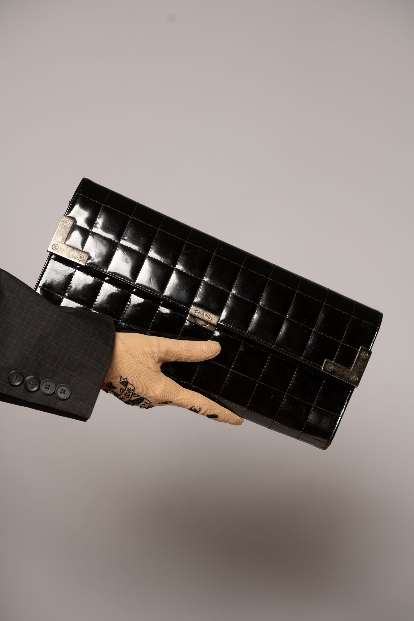 Extremely Rare CHANEL Chocolate Bar Clutch