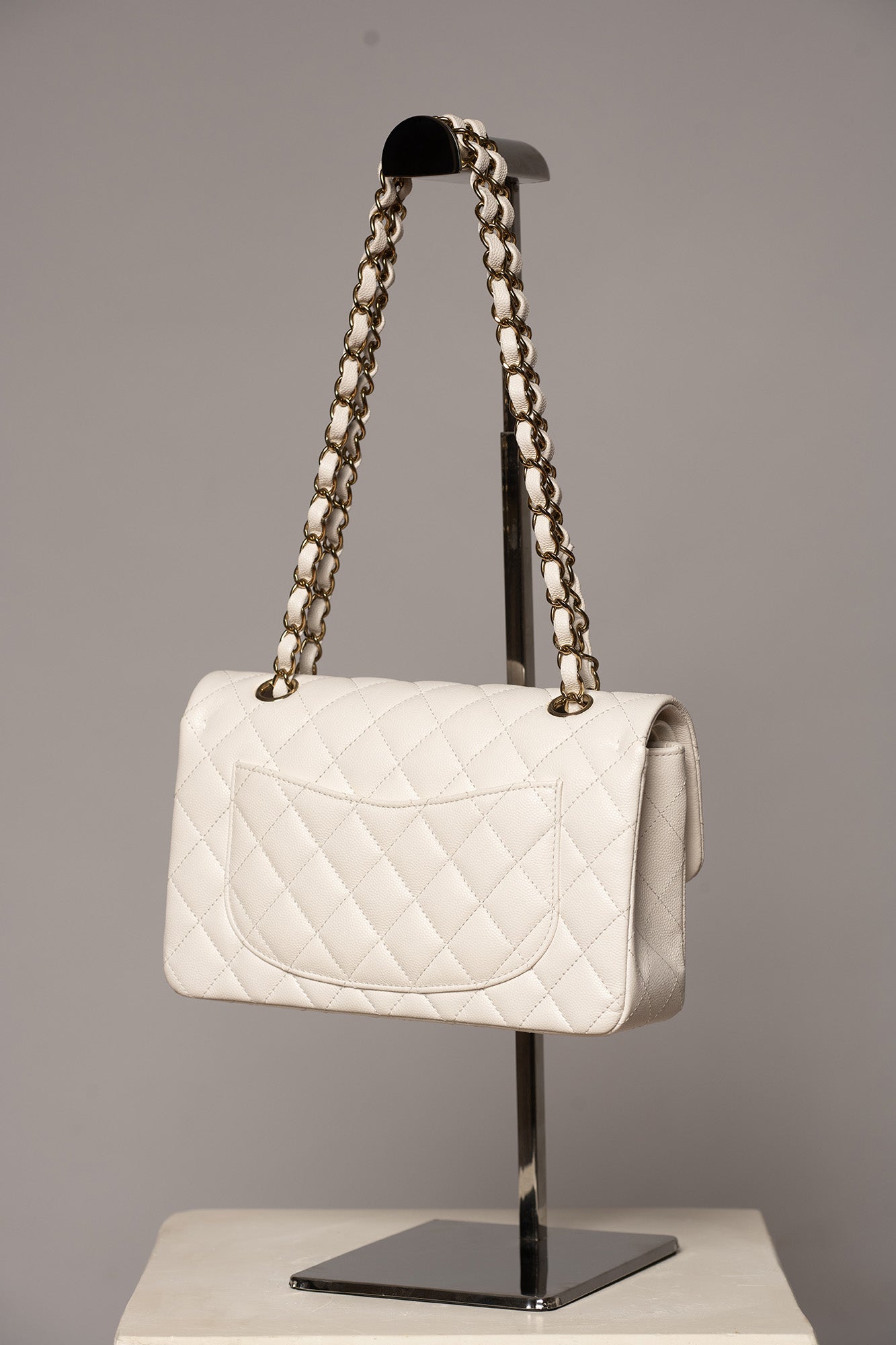 Rare CHANEL Classic Double Flap Caviar Bag Small