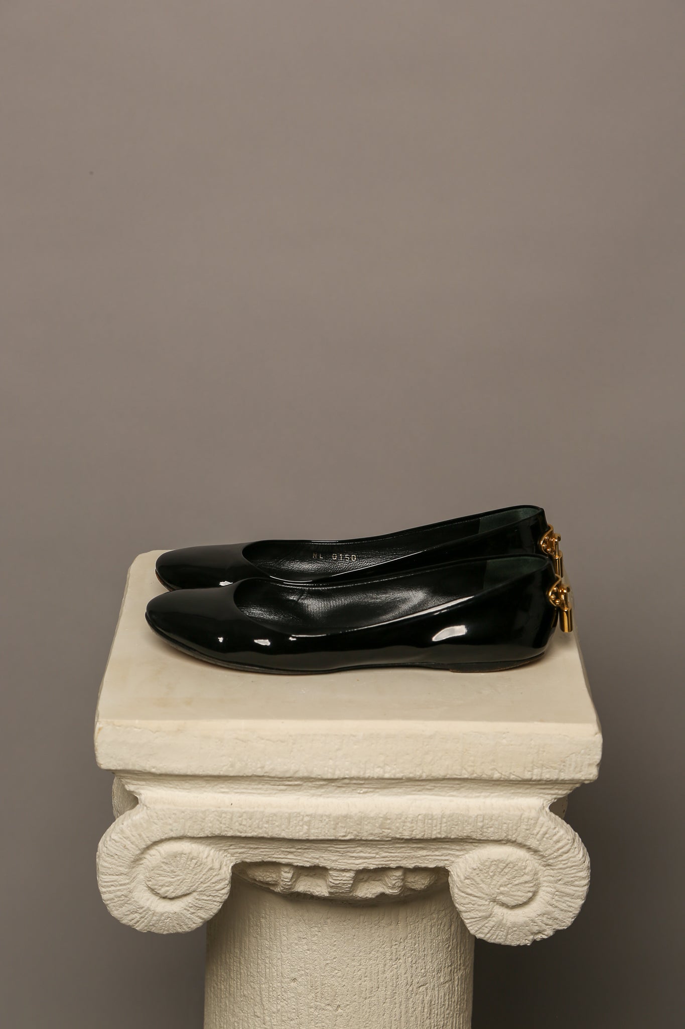 LOUIS VUITTON Patent Leather Ballet Flats