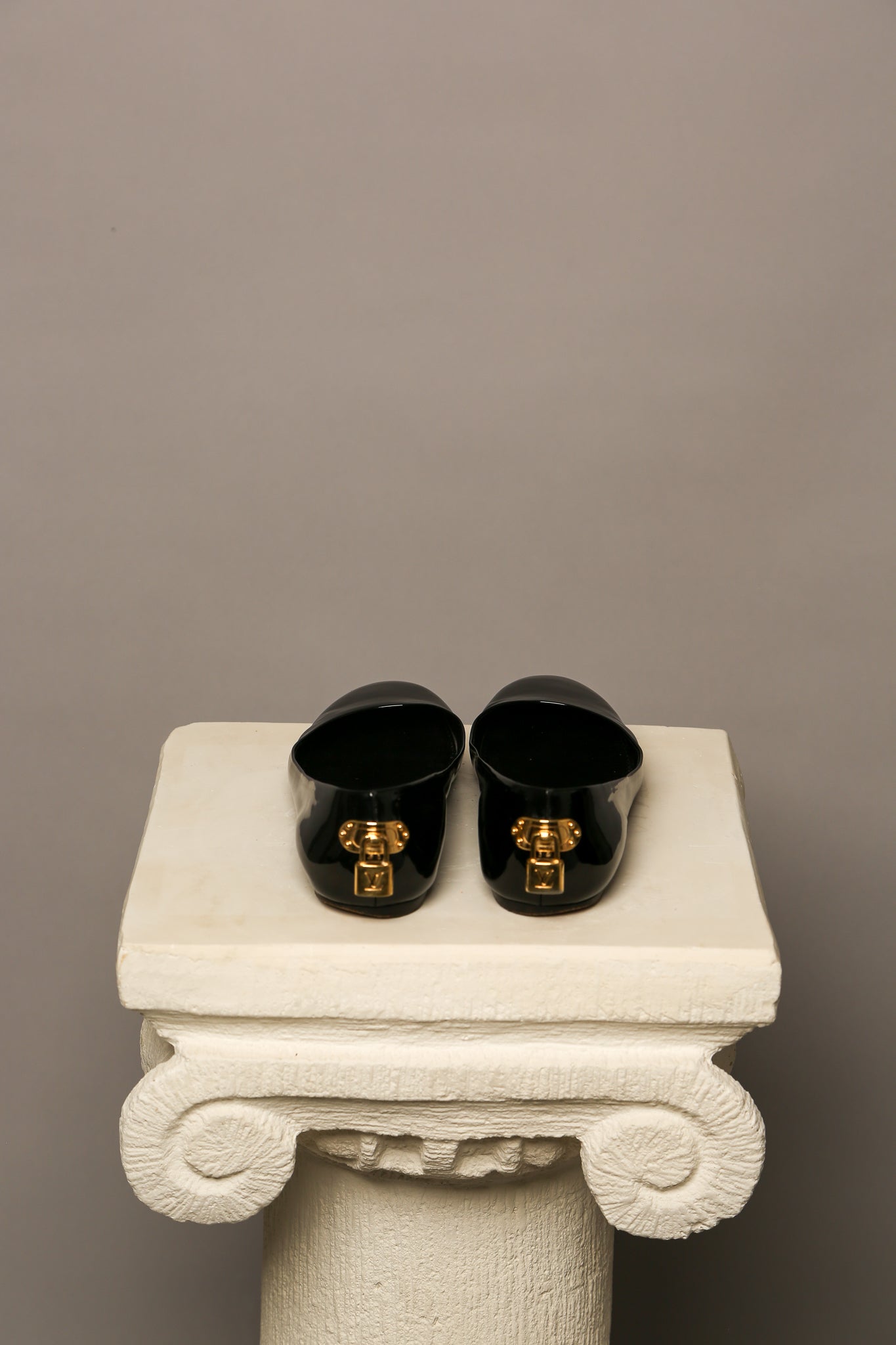 LOUIS VUITTON Patent Leather Ballet Flats