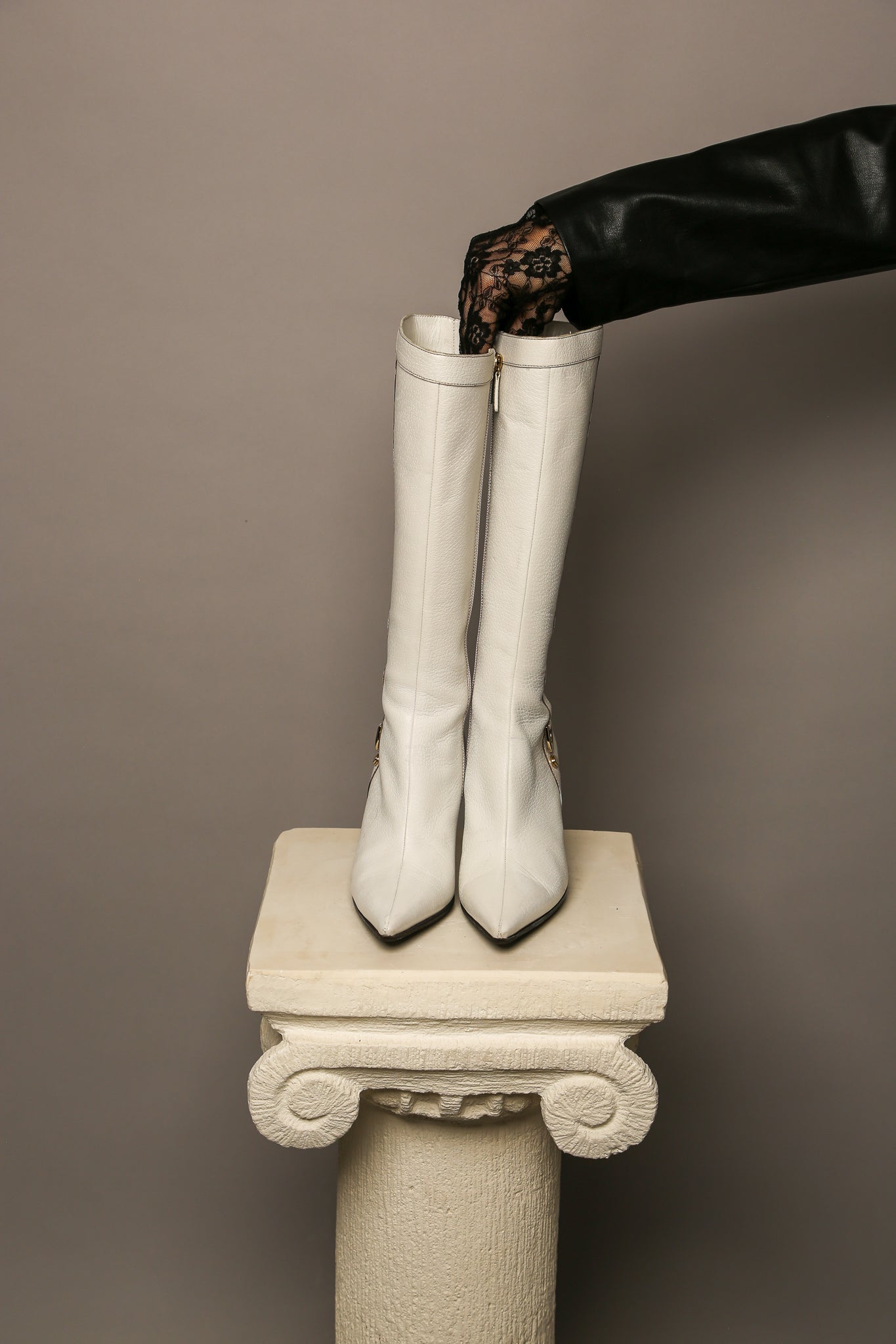 Rare GUCCI White Boots