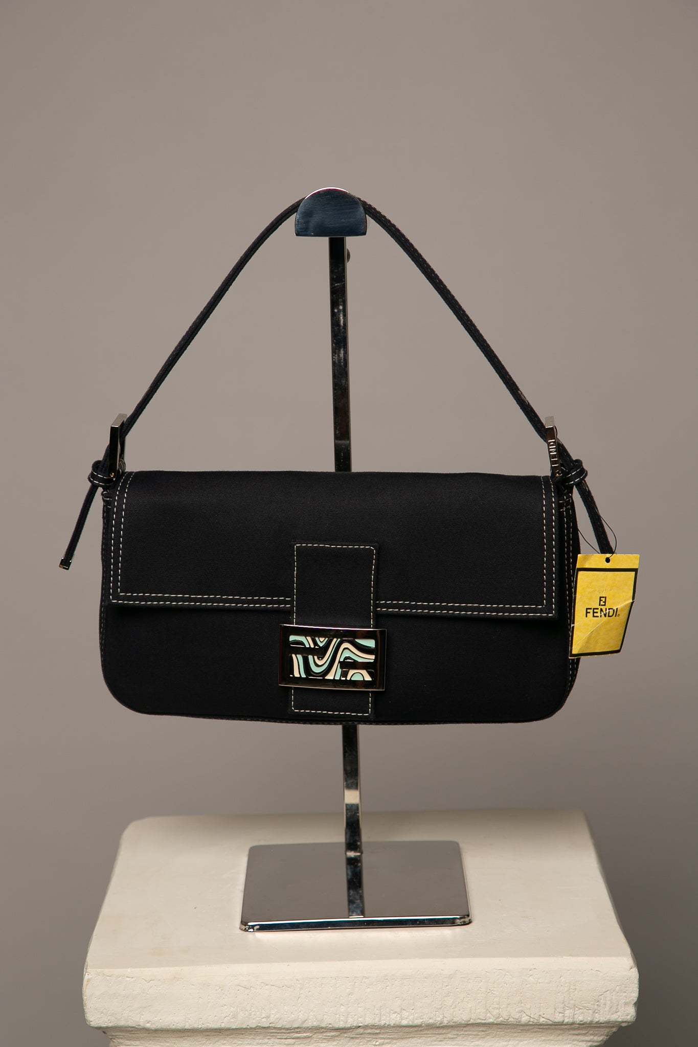 Rare FENDI denim baguette