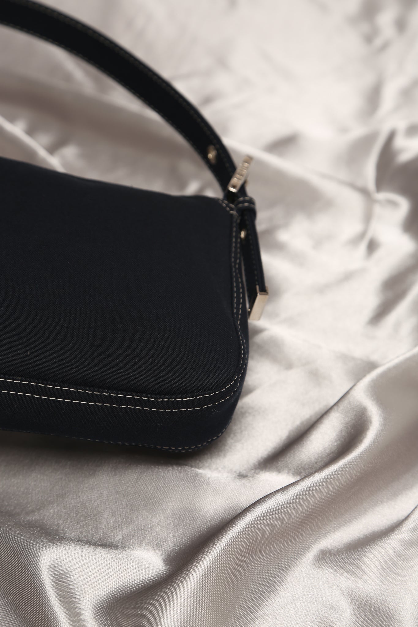 Rare FENDI denim baguette