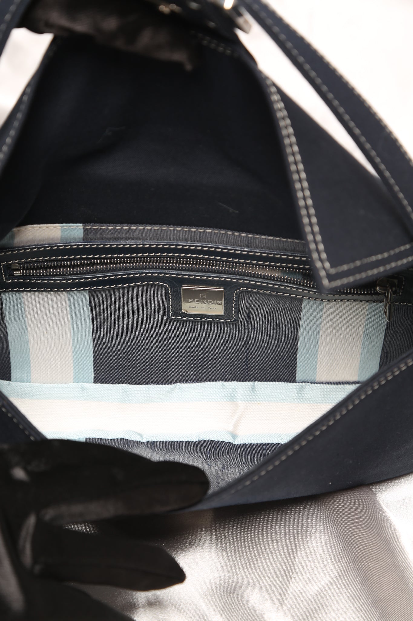 Rare FENDI denim baguette