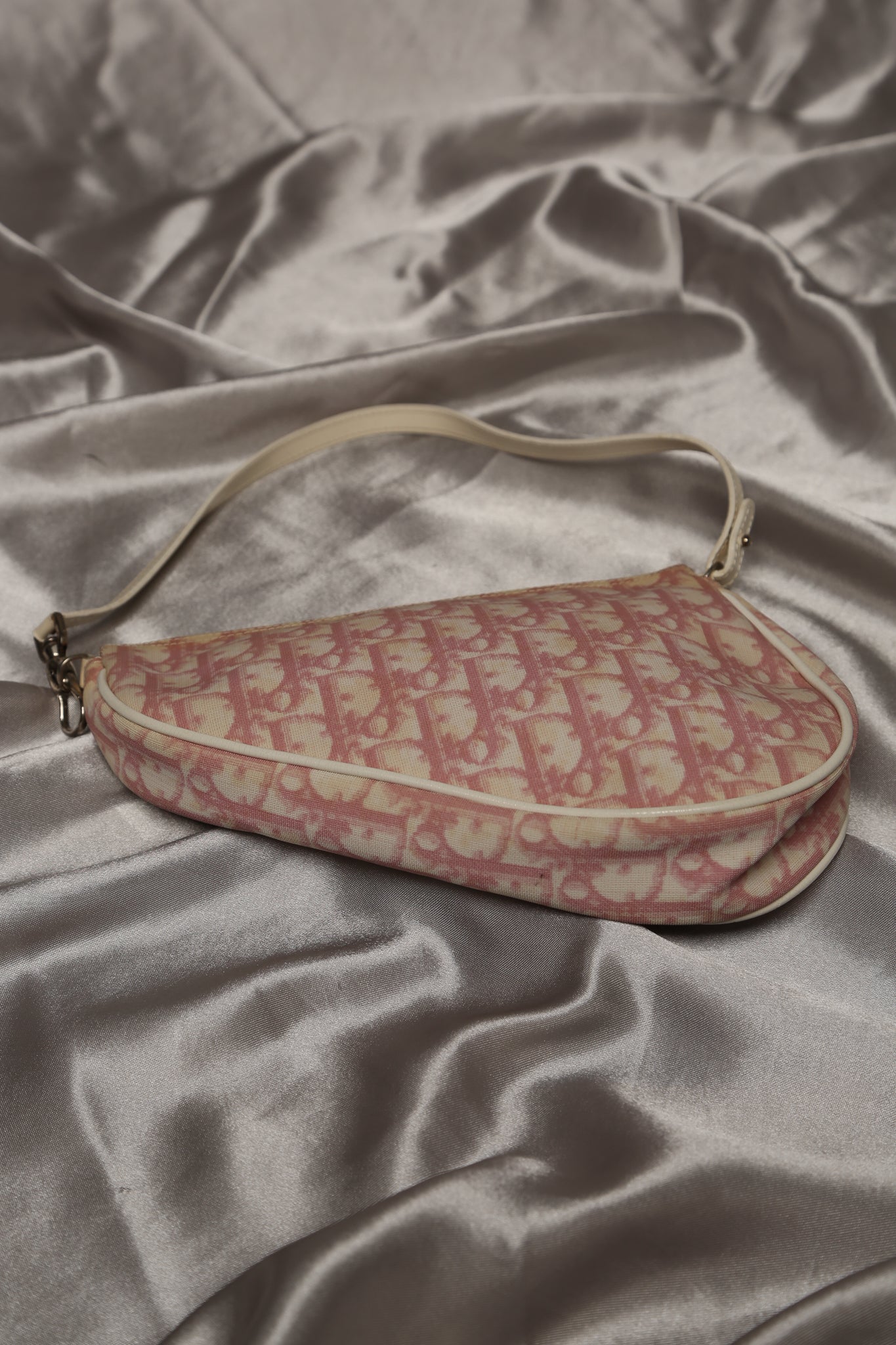 CHRISTIAN DIOR Pink Trotter Saddle Pochette