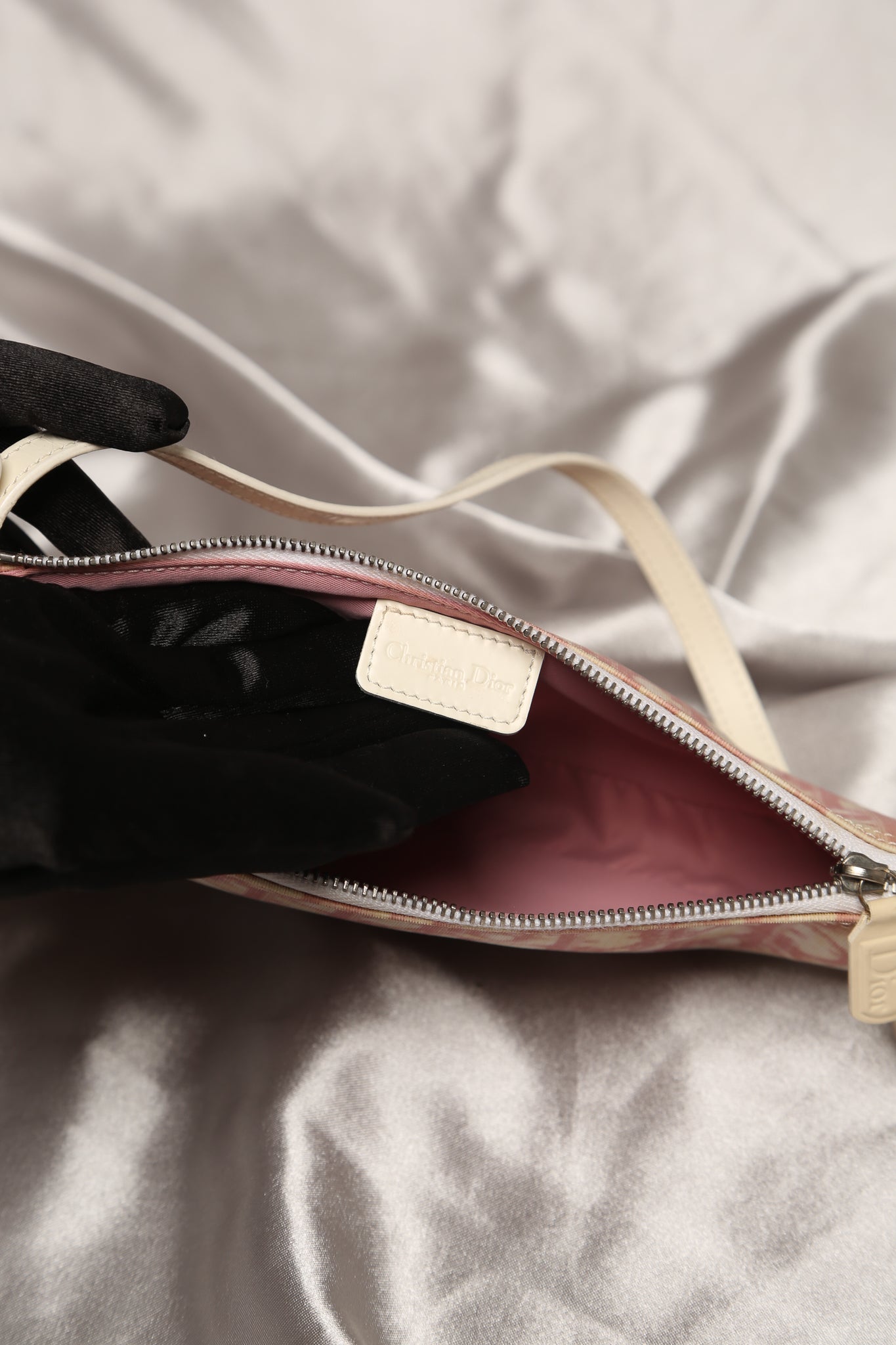 CHRISTIAN DIOR Pink Trotter Saddle Pochette