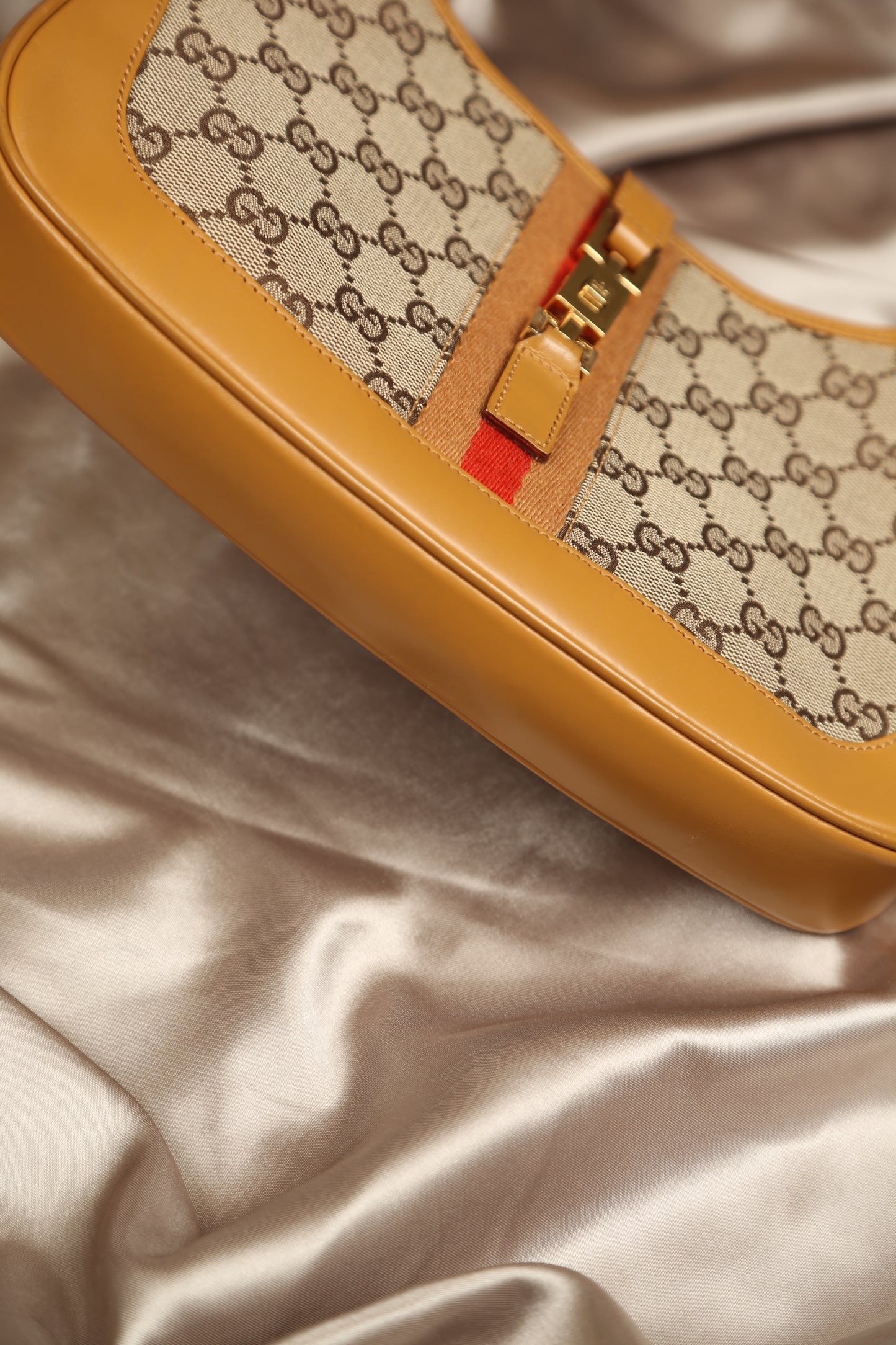 Rare GUCCI Jackie GG Shoulder Bag Small