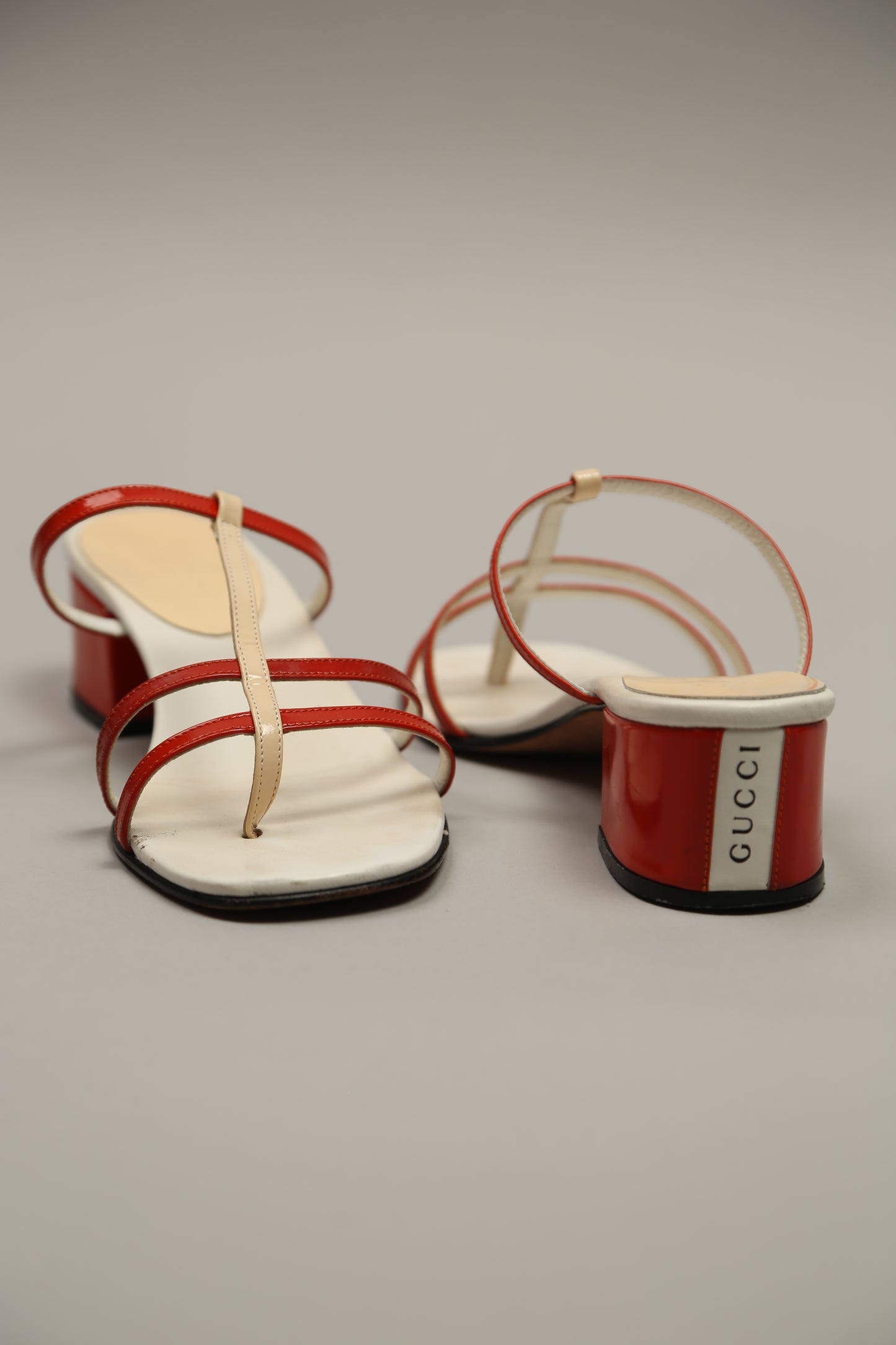 Rare GUCCI Orange-White Sandals