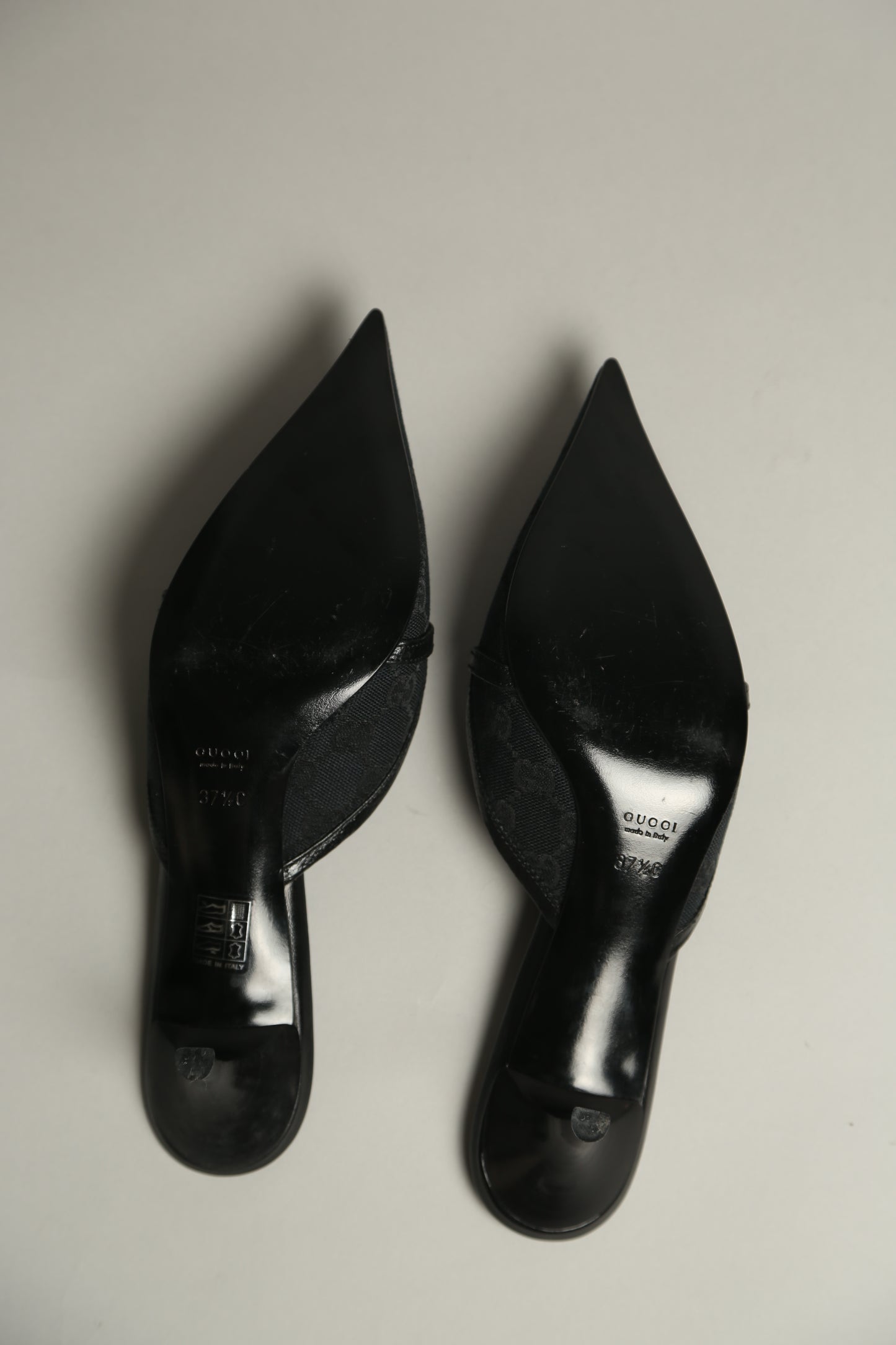 NEW Black GUCCI GG Mules