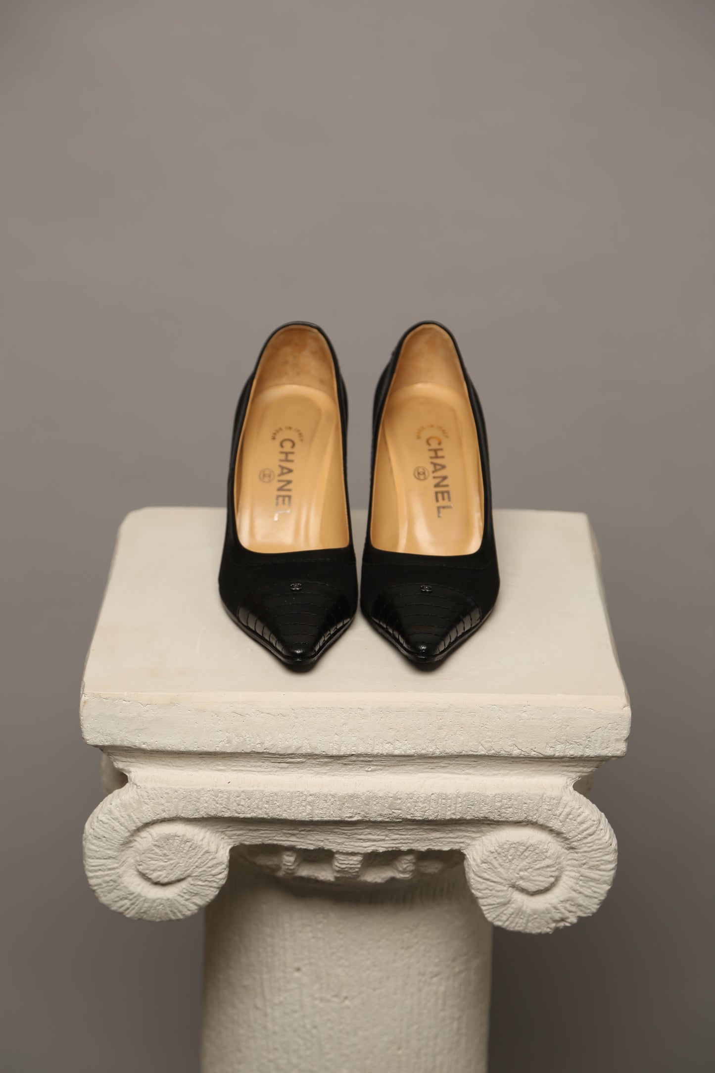 CHANEL Suede Heels