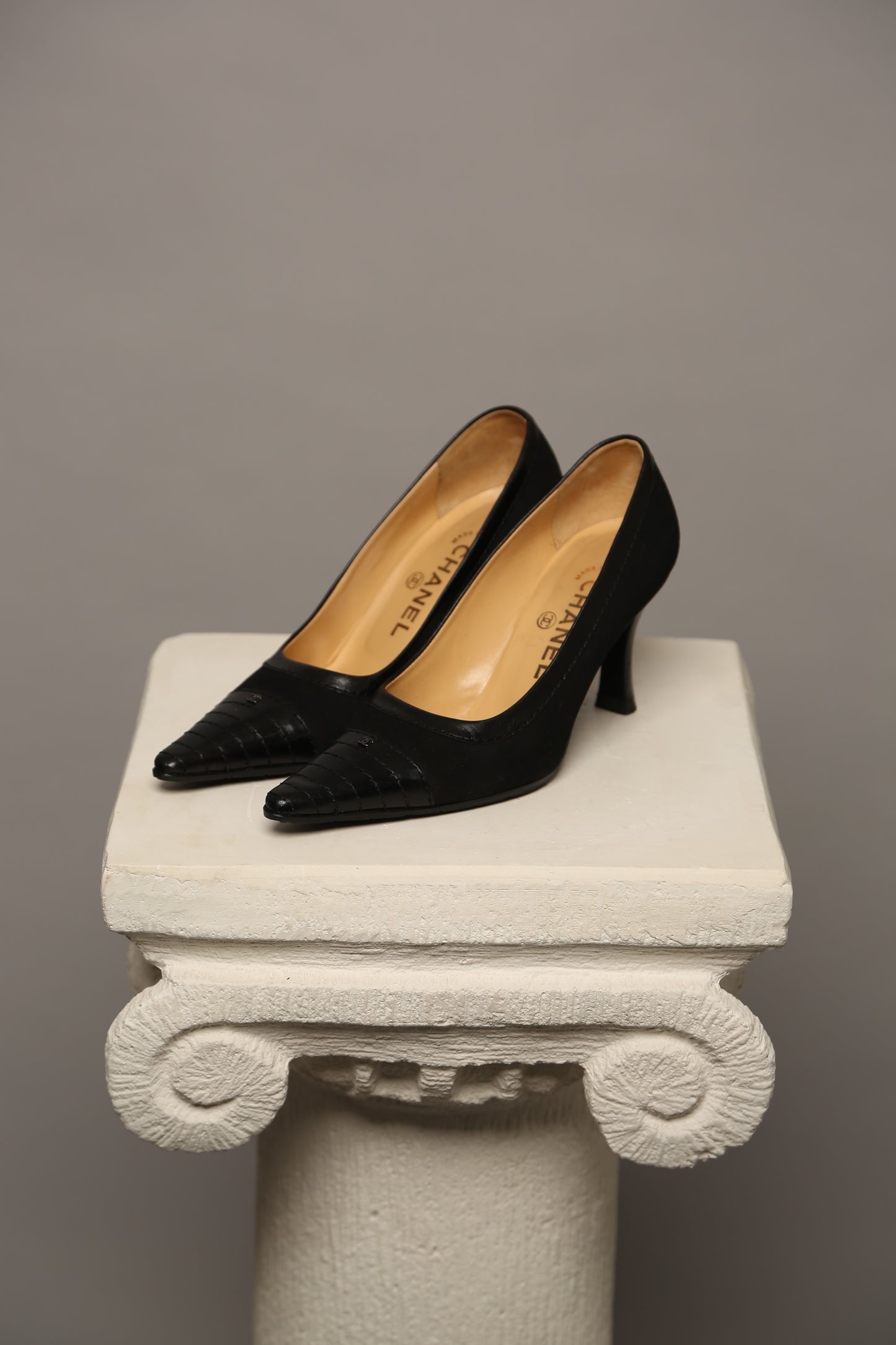 CHANEL Suede Heels