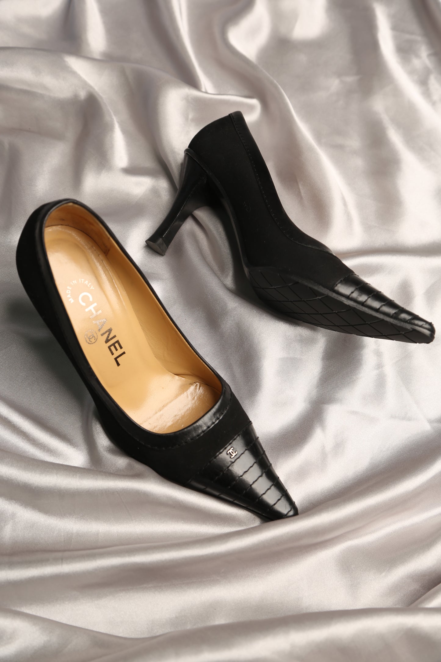 CHANEL Suede Heels