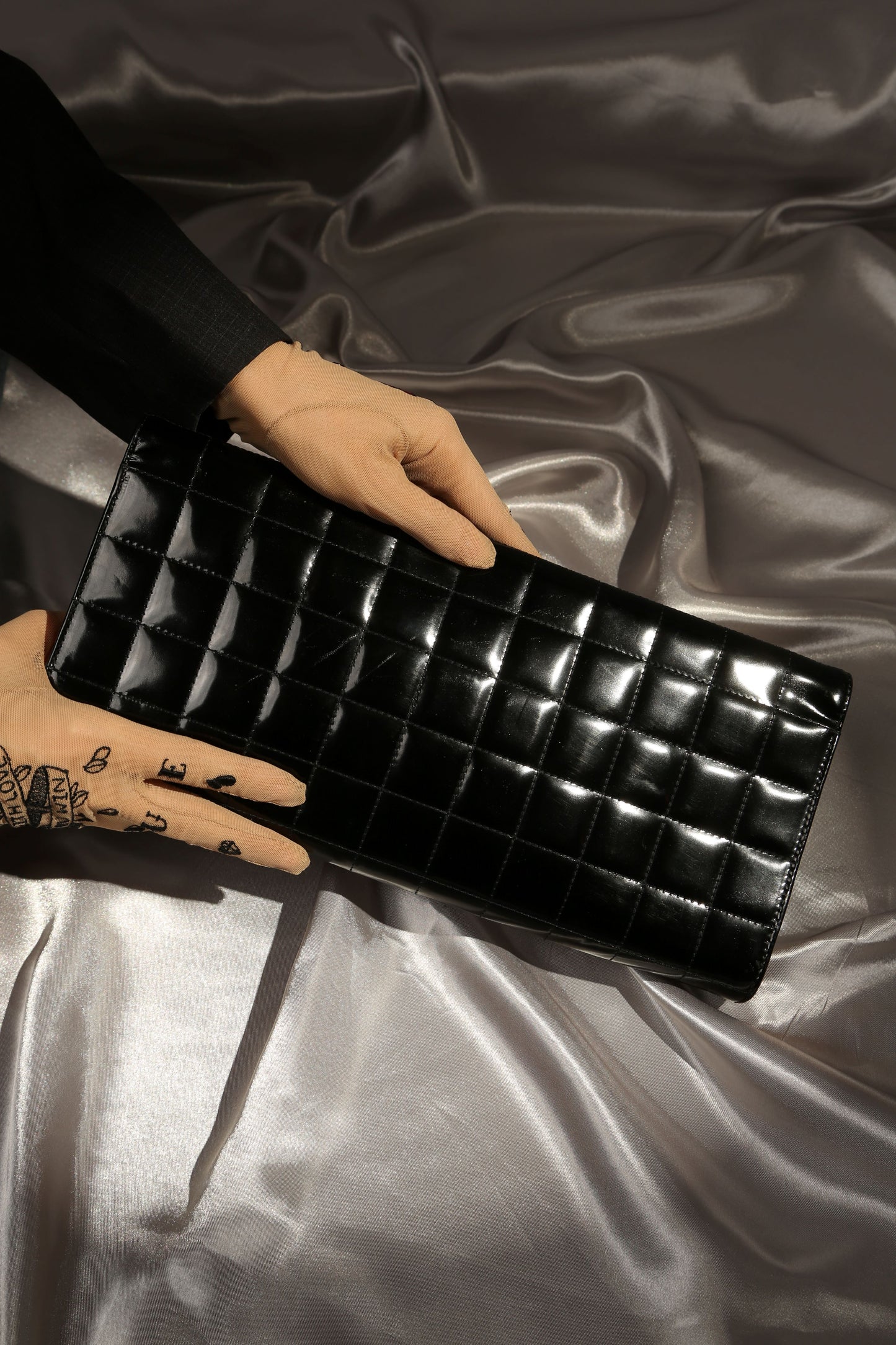 Extremely Rare CHANEL Chocolate Bar Clutch