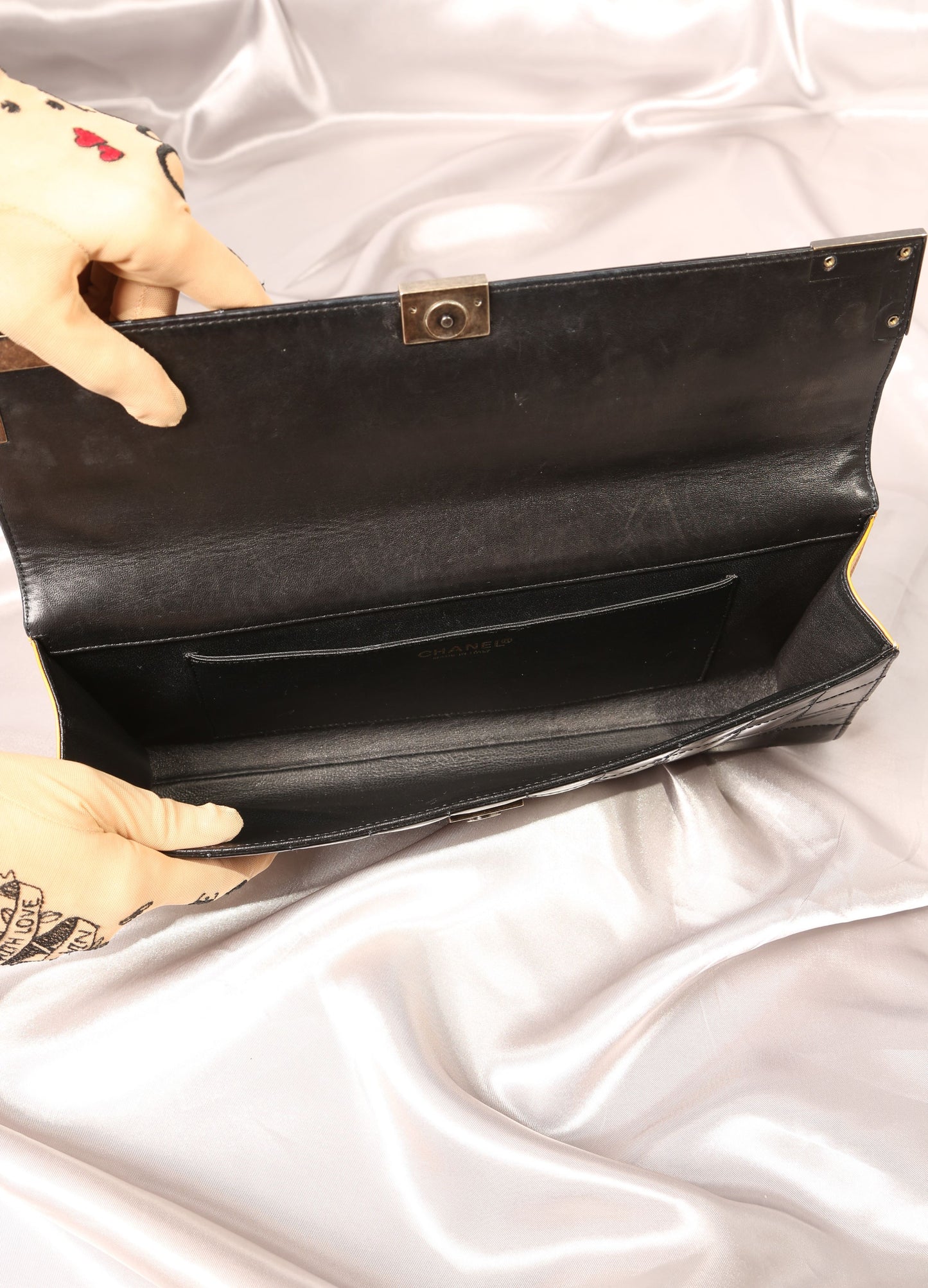 Extremely Rare CHANEL Chocolate Bar Clutch