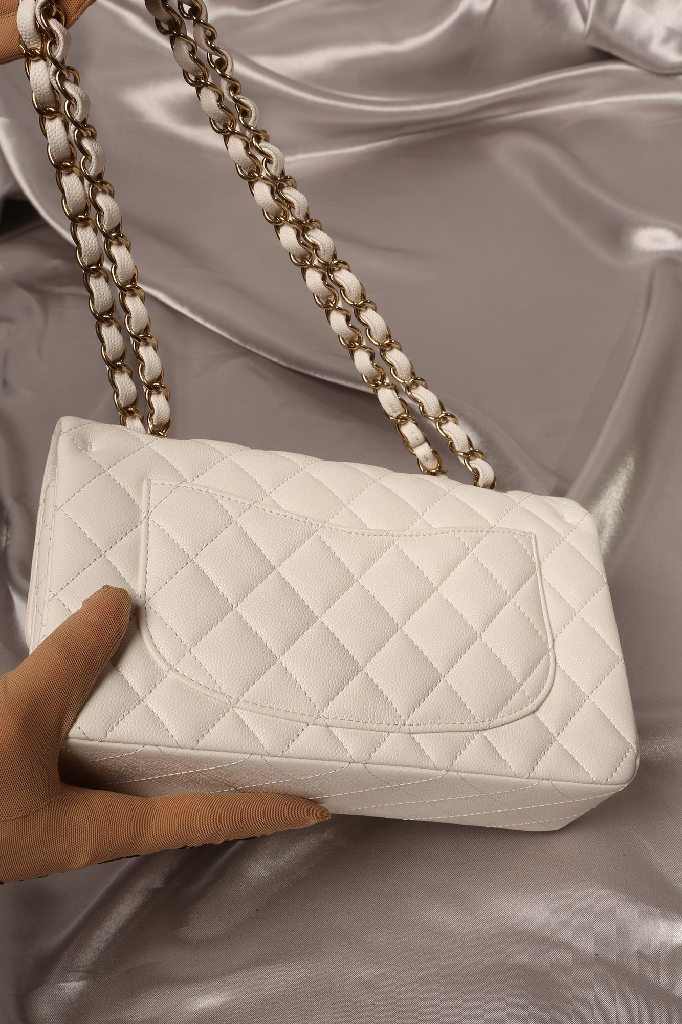 Rare CHANEL Classic Double Flap Caviar Bag Small
