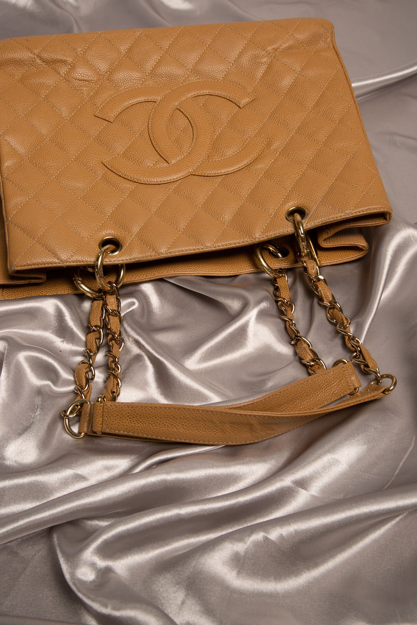 CHANEL Caviar Quilted Shopping Tote GST