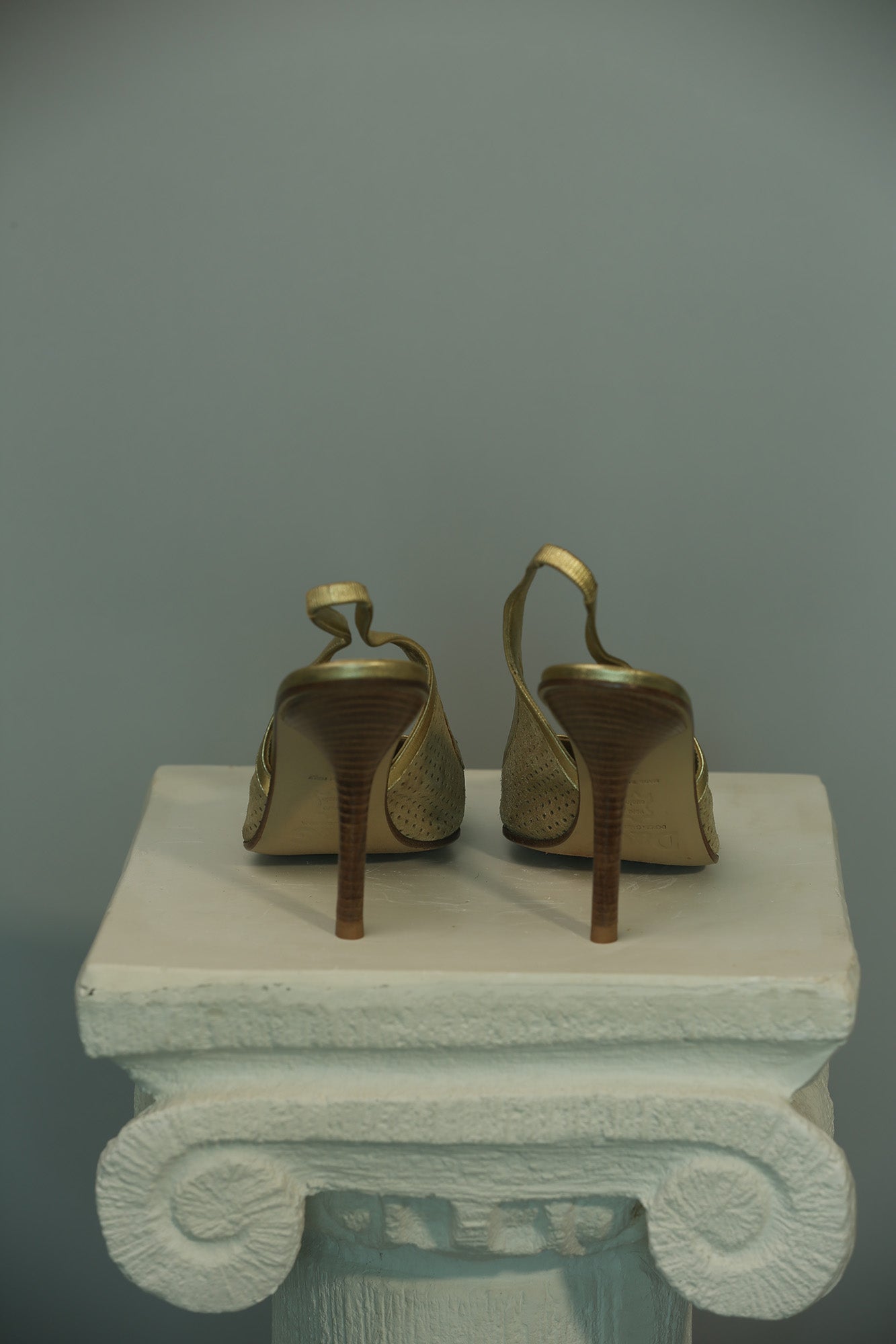 Gold D&G Slingback