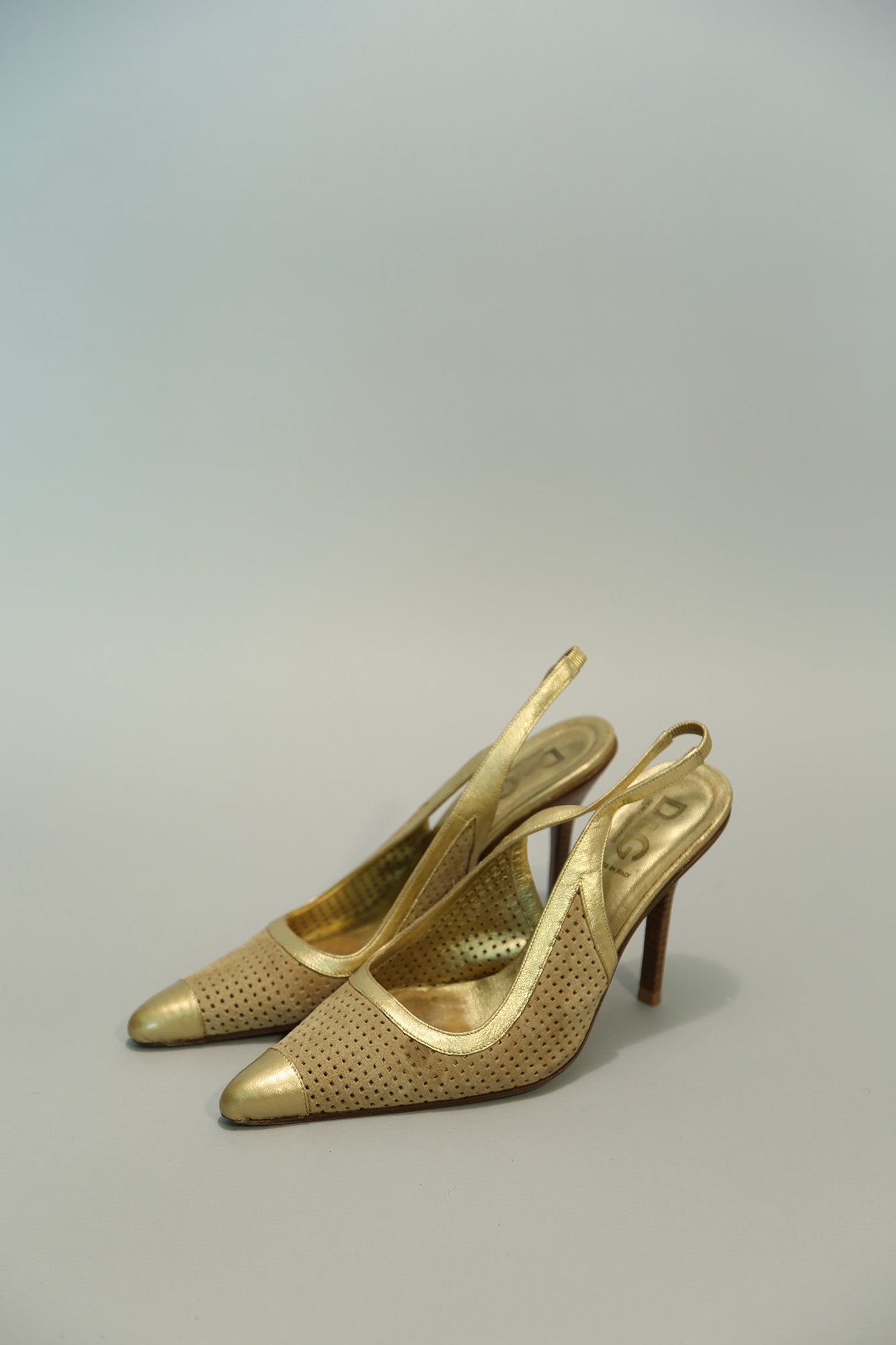 Gold D&G Slingback