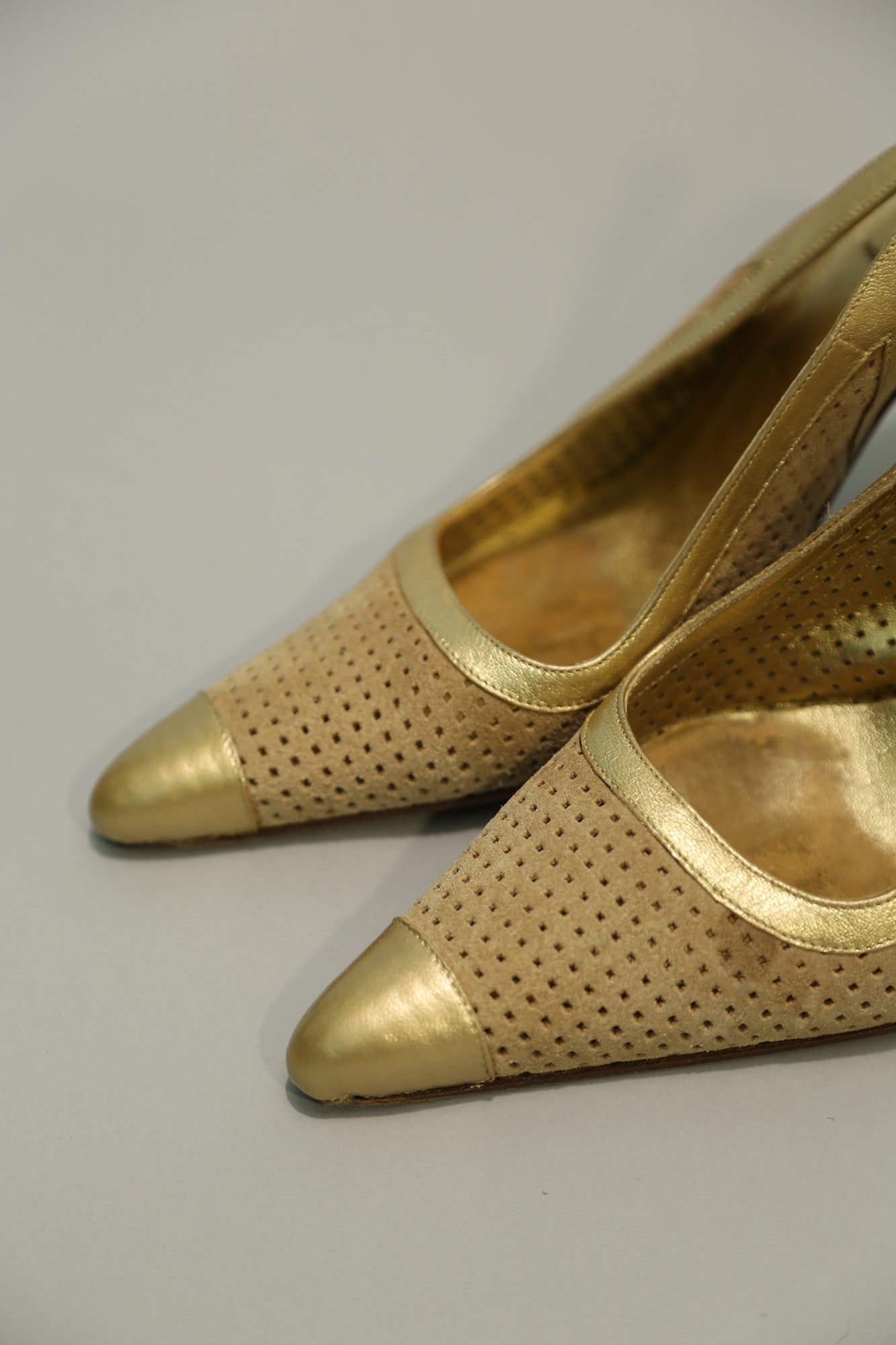 Gold D&G Slingback