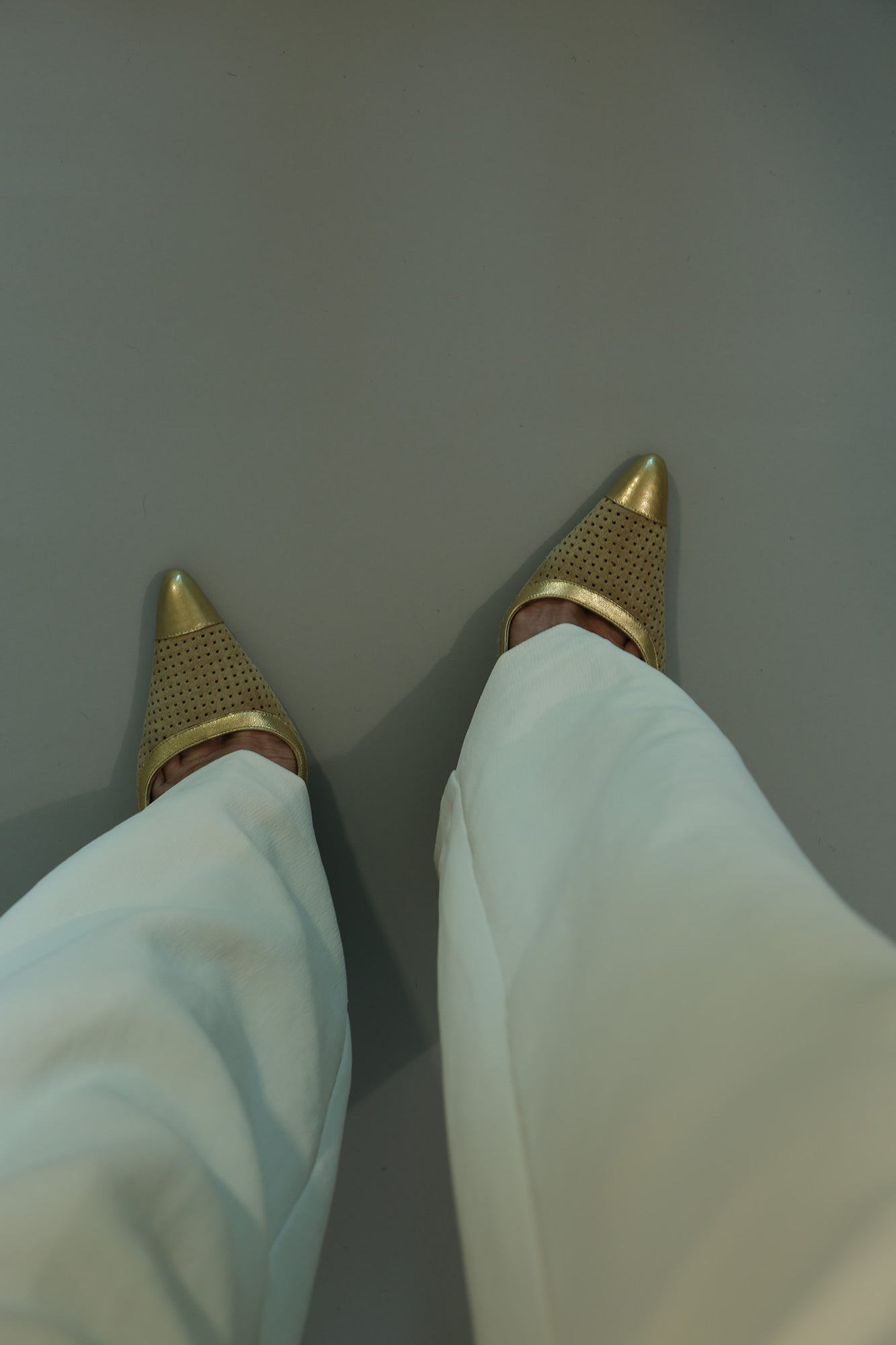 Gold D&G Slingback