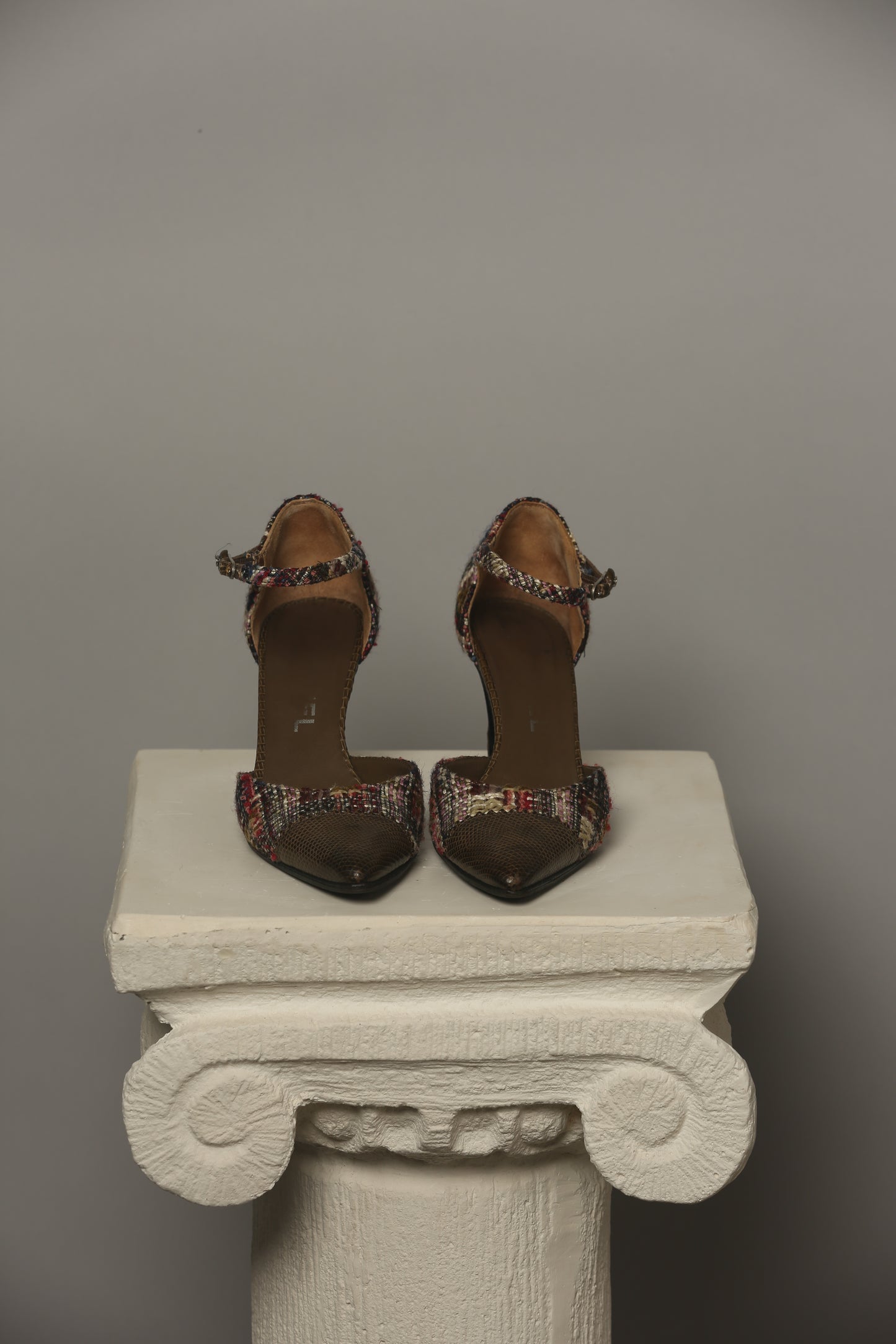 Extremely Rare CHANEL Tweed Heels