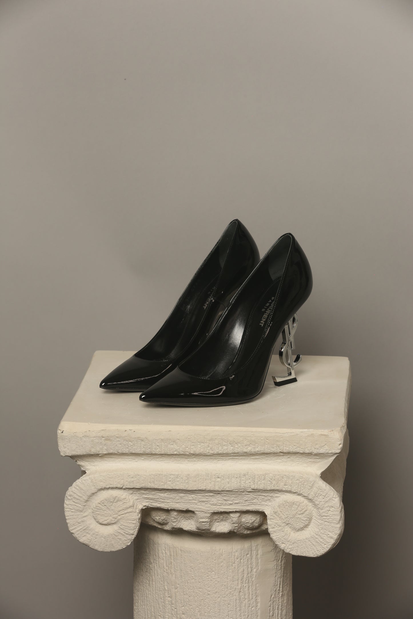 SAINT LAURENT Opyum patent leather pumps