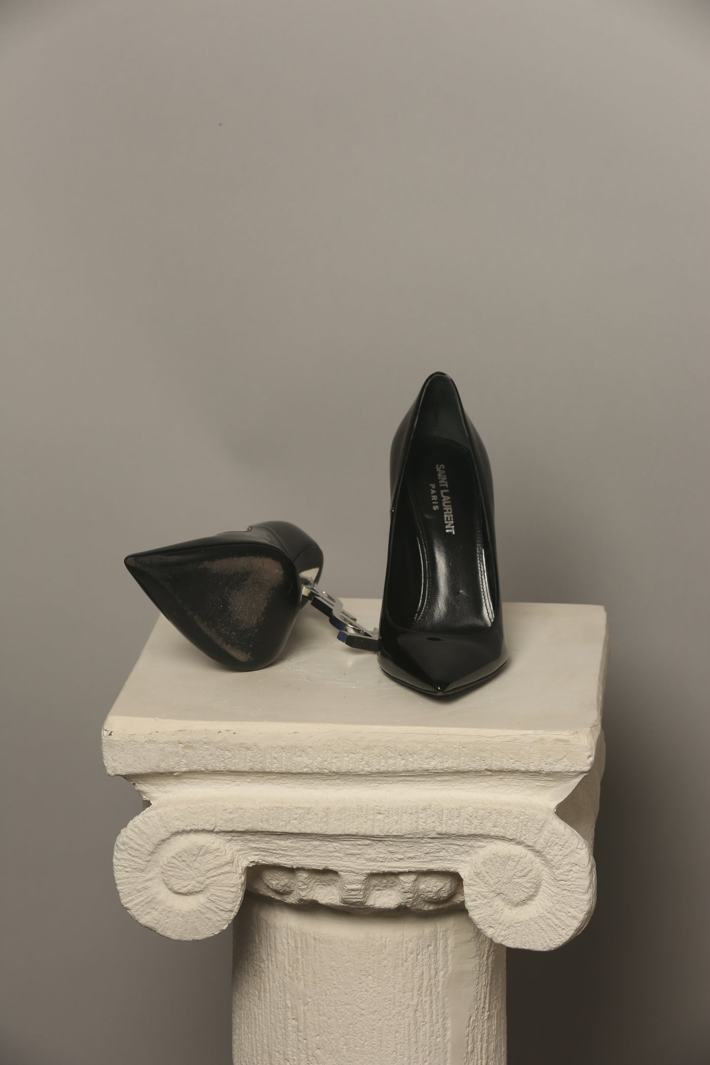 SAINT LAURENT Opyum patent leather pumps