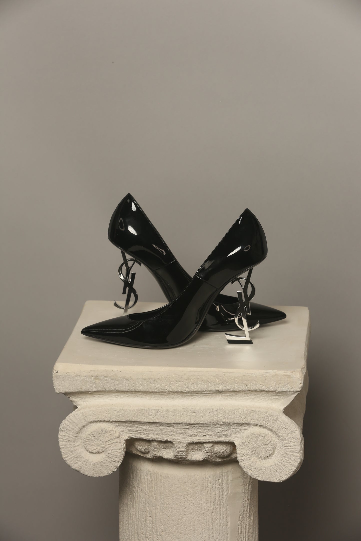 SAINT LAURENT Opyum patent leather pumps