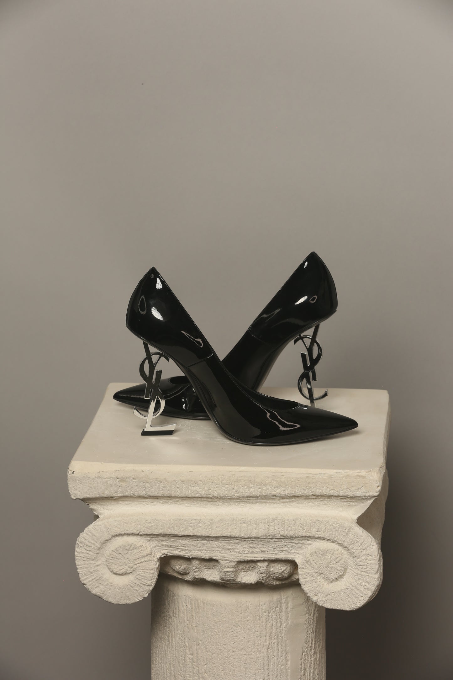 SAINT LAURENT Opyum patent leather pumps