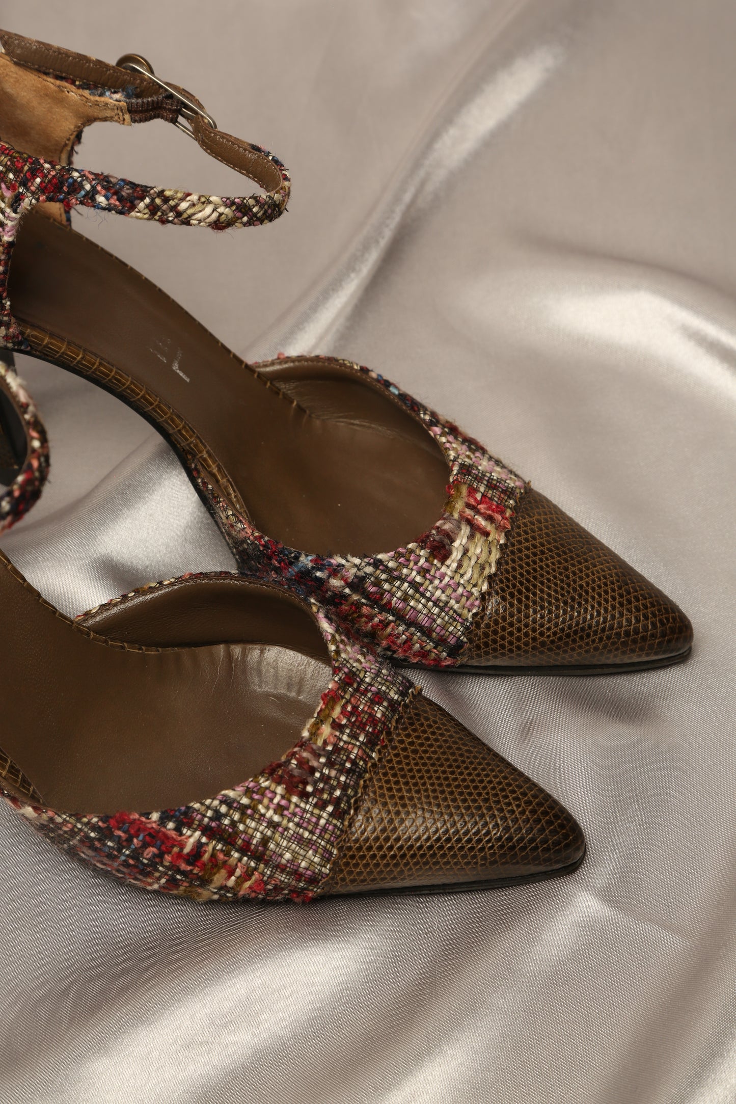 Extremely Rare CHANEL Tweed Heels
