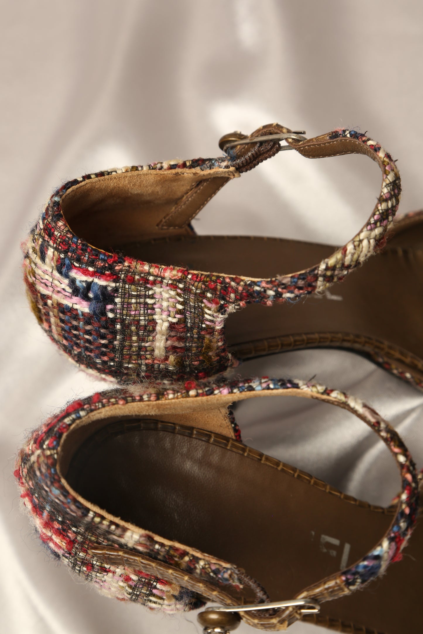 Extremely Rare CHANEL Tweed Heels