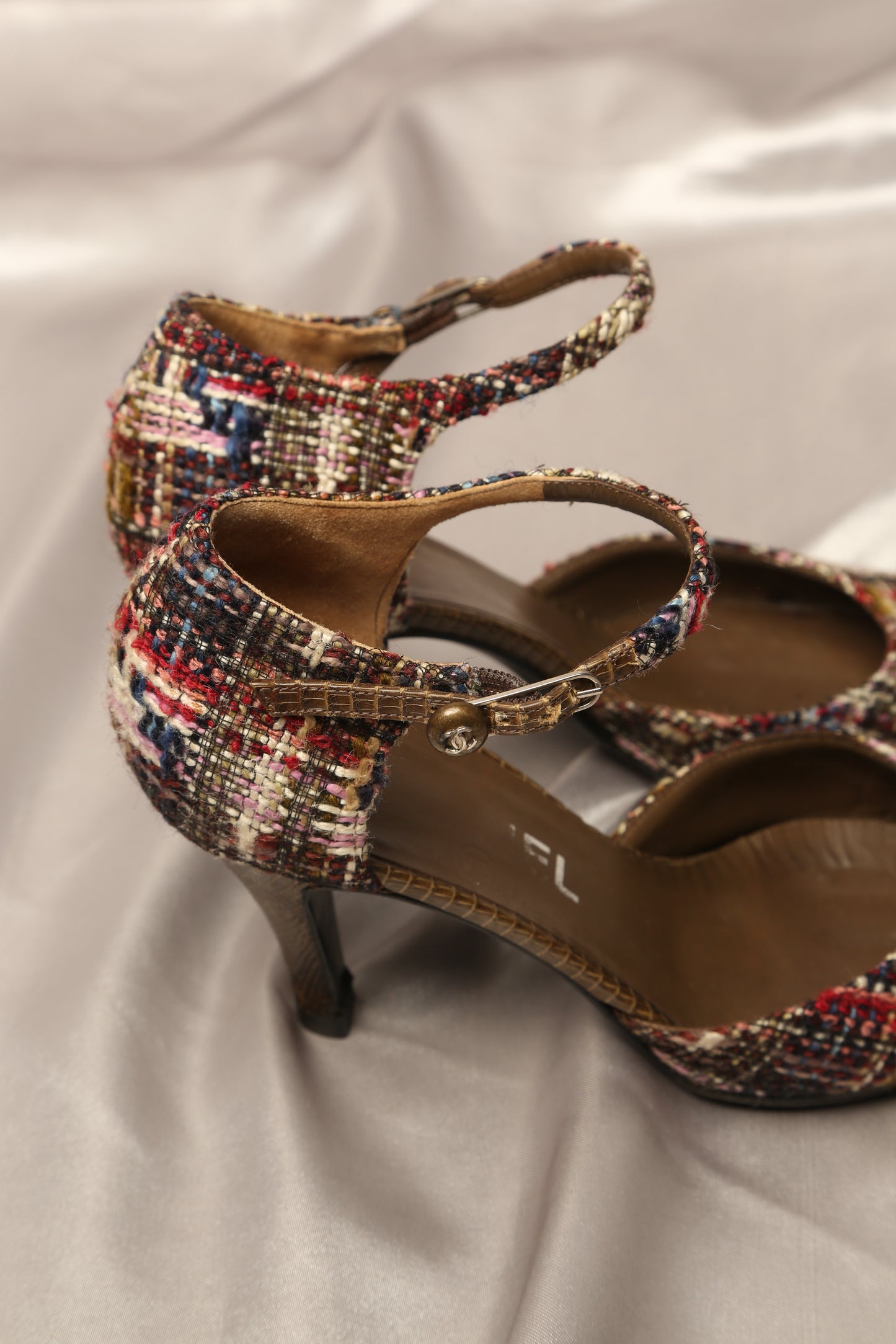 Extremely Rare CHANEL Tweed Heels