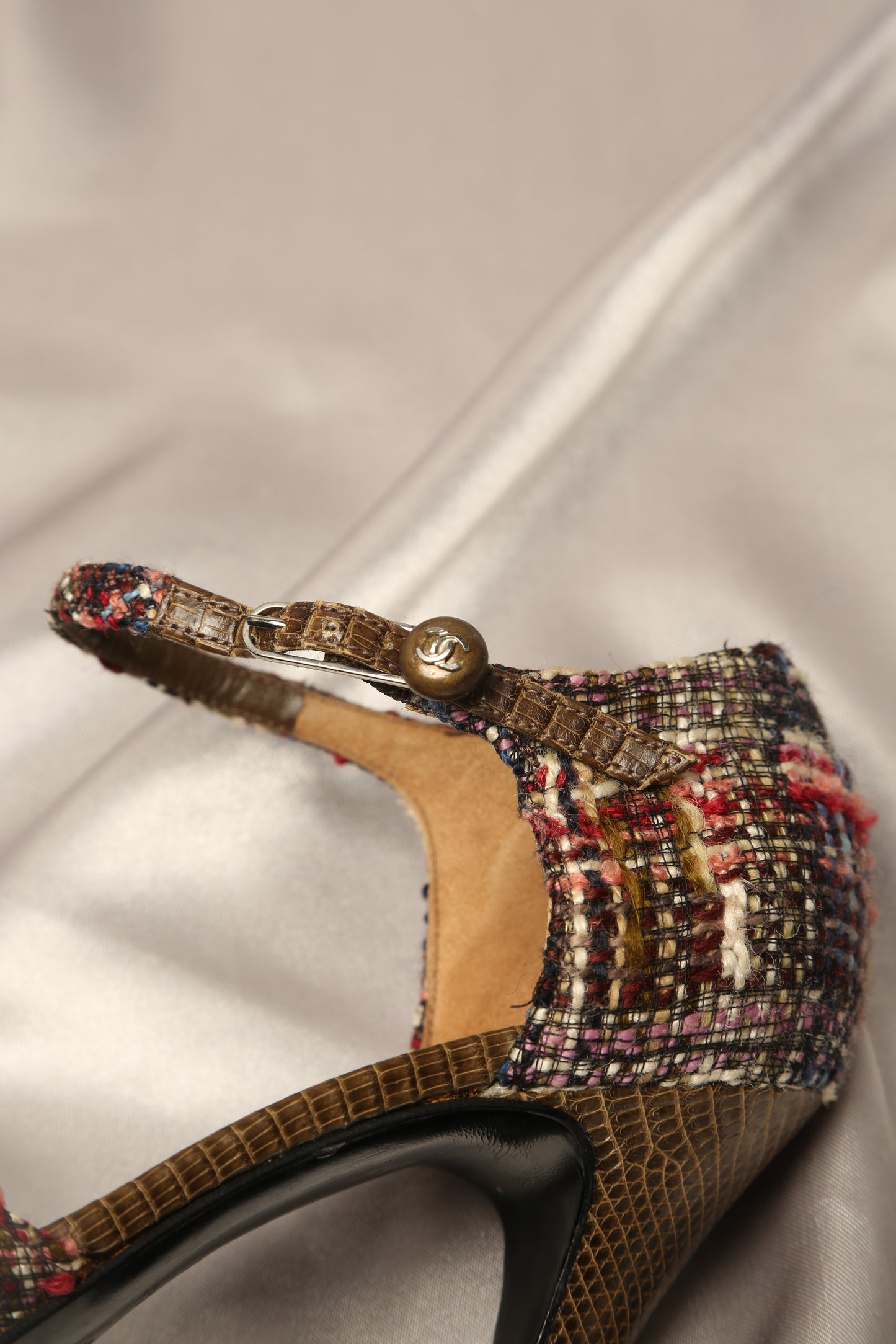 Extremely Rare CHANEL Tweed Heels