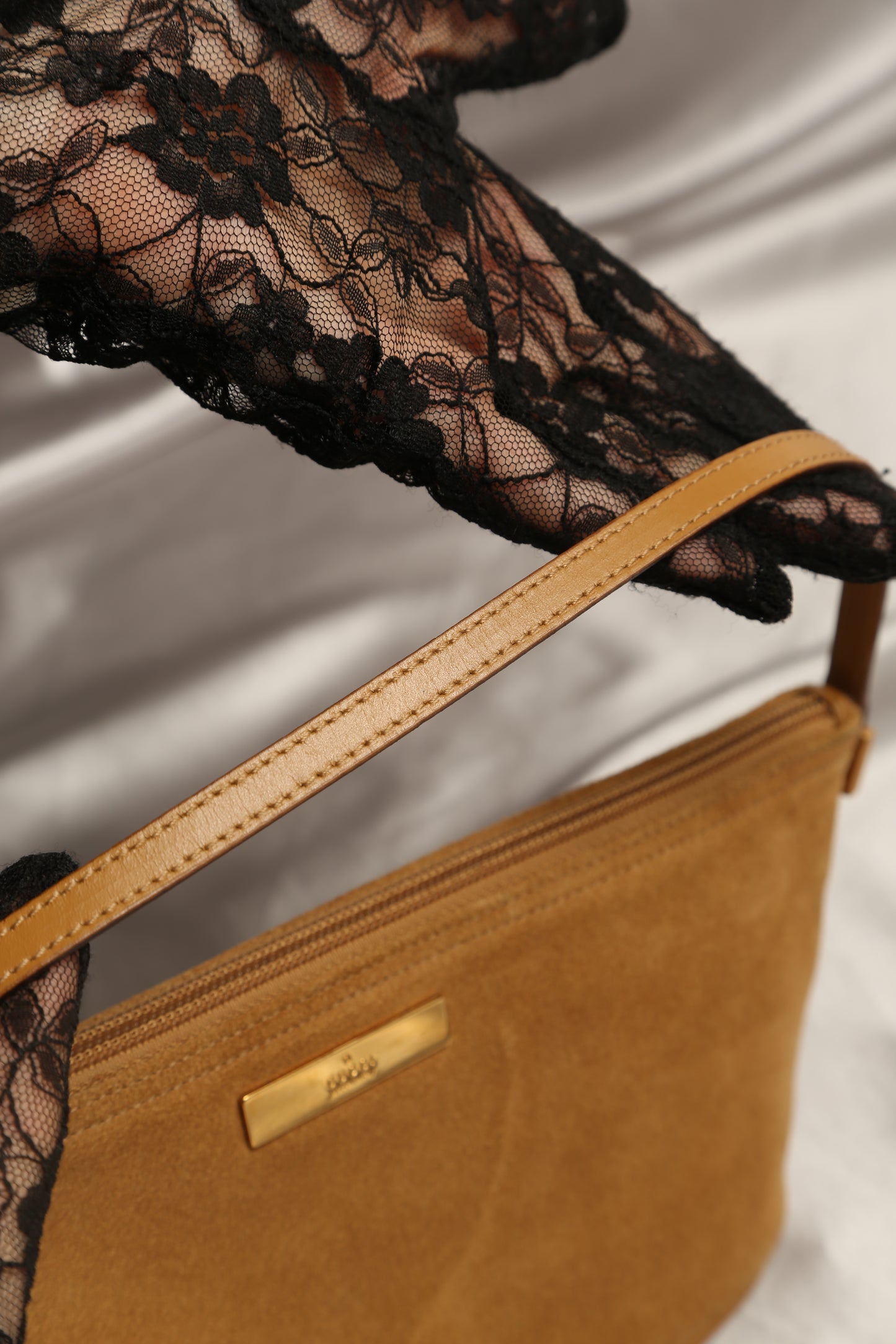 Rare GUCCI Suede Boat Bag