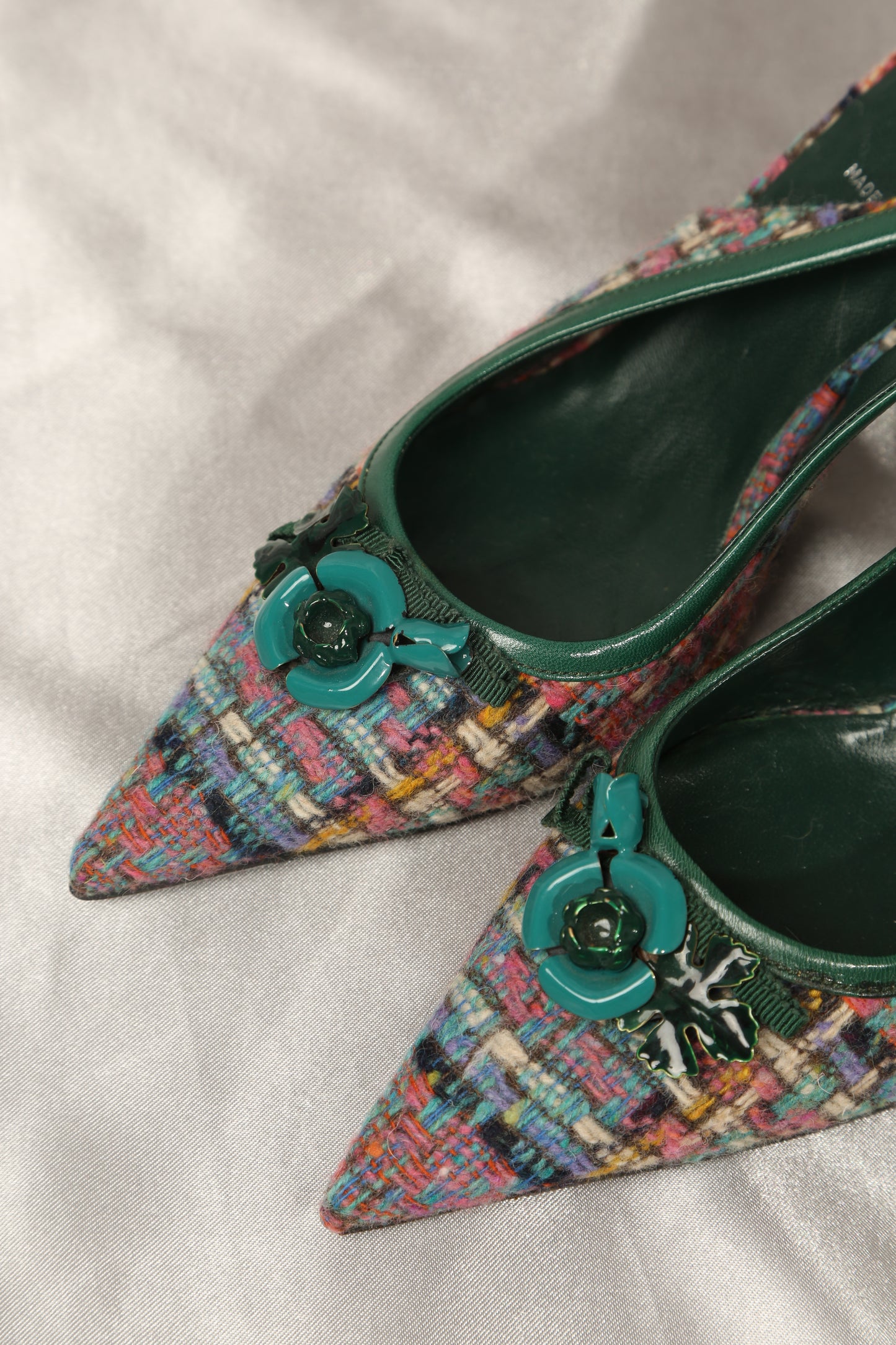 MIU MIU Multicolor Slingbacks