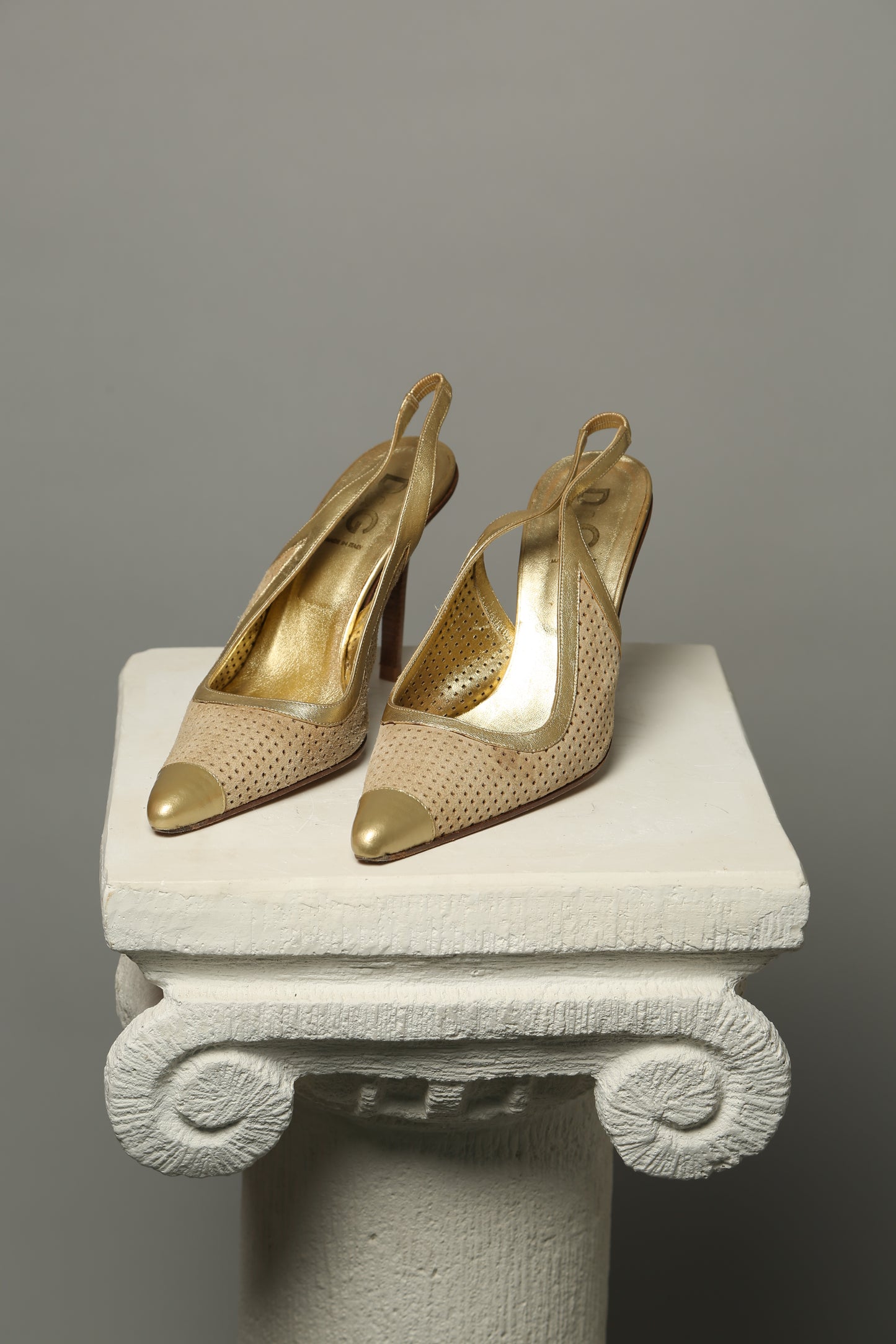 Gold D&G Slingback