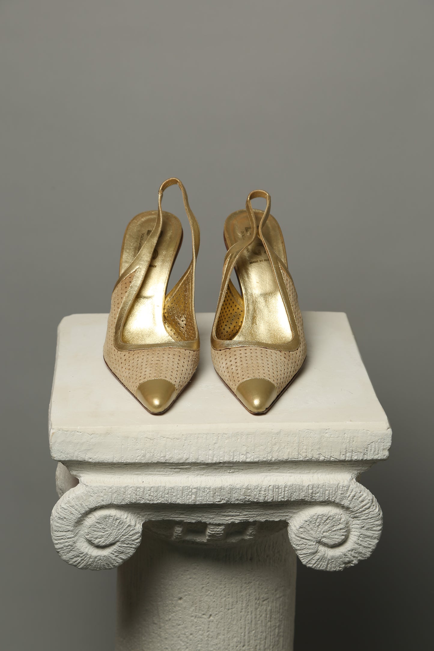 Gold D&G Slingback
