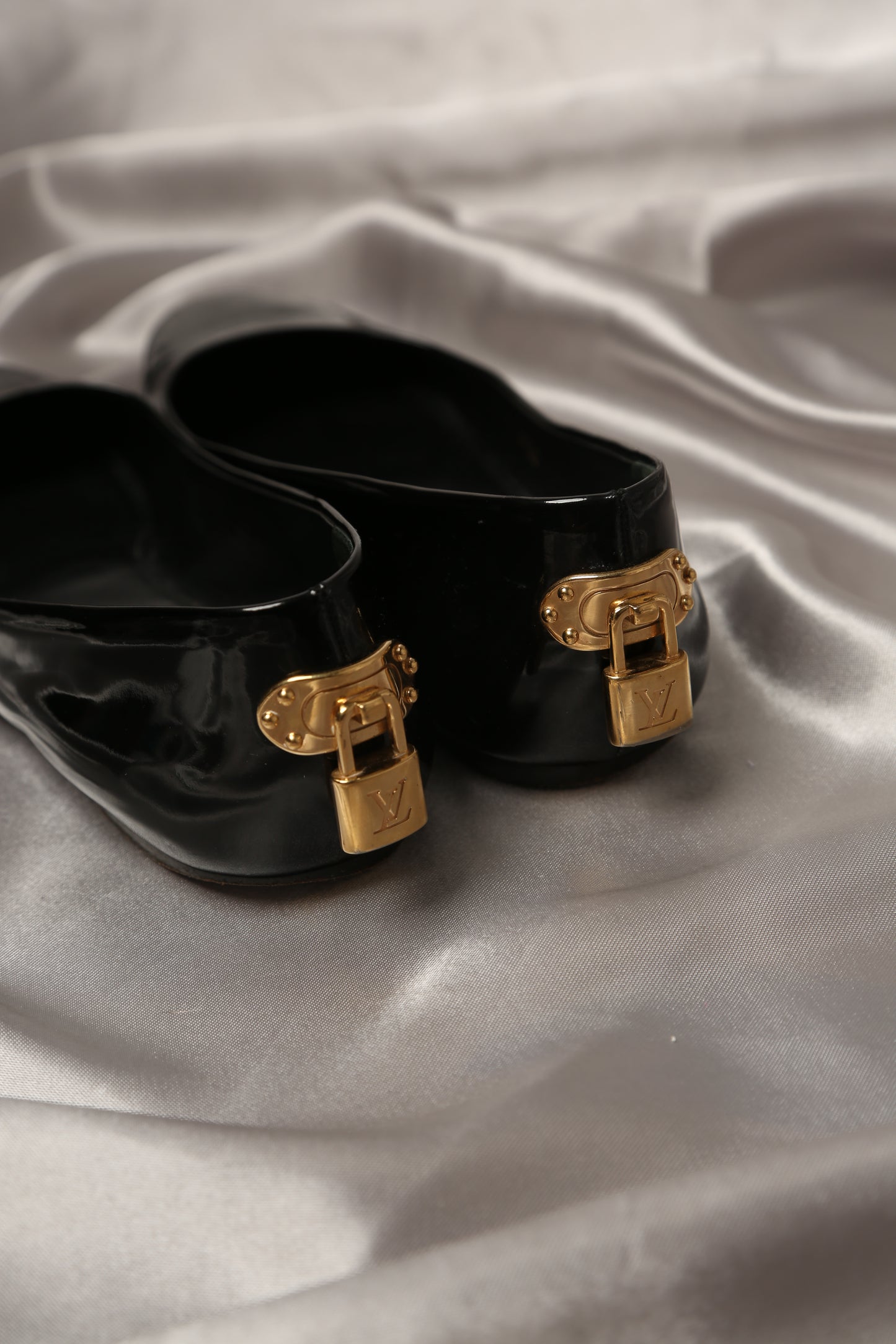LOUIS VUITTON Patent Leather Ballet Flats