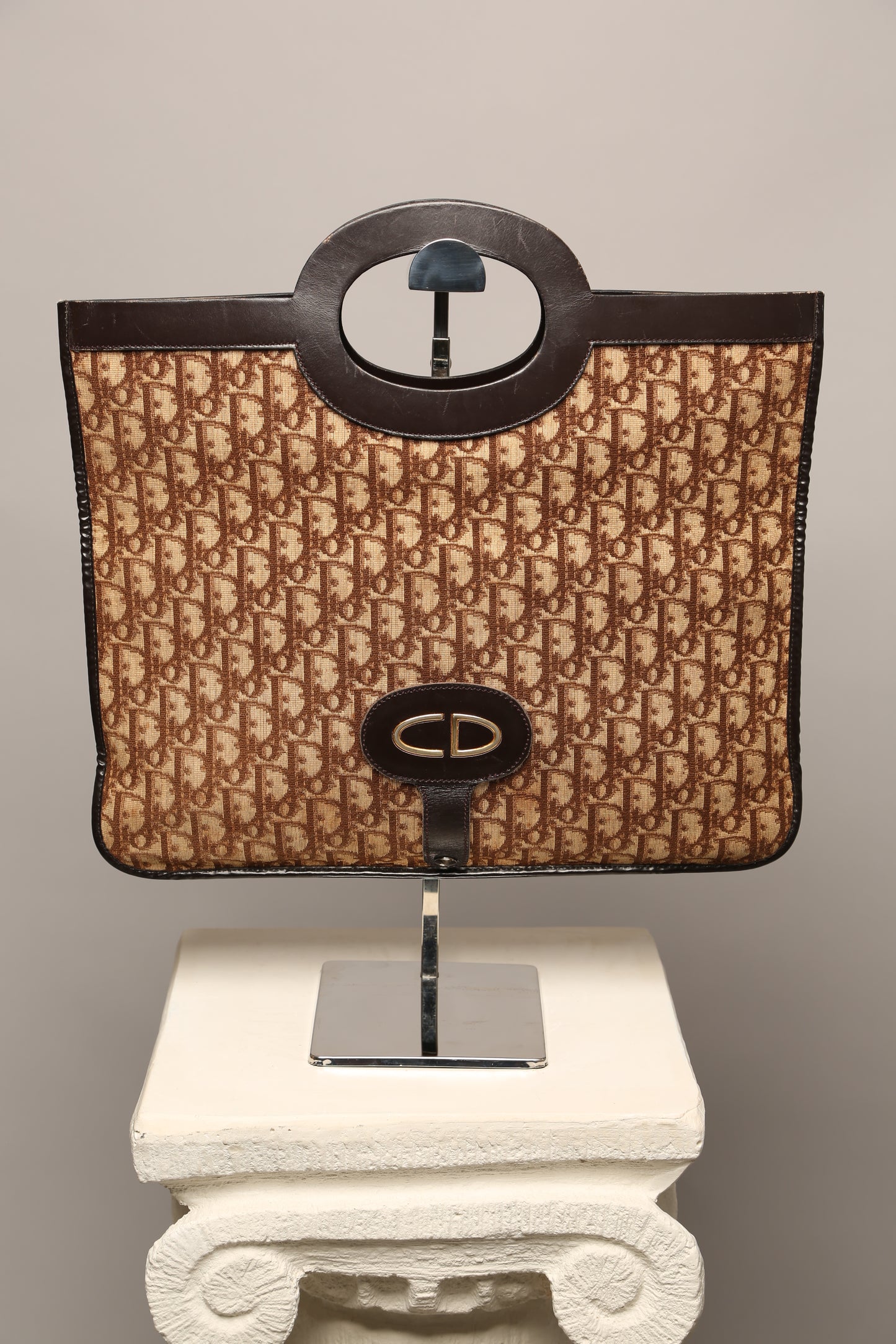 CHRISTAN DIOR Monogram Clutch/Tote Bag