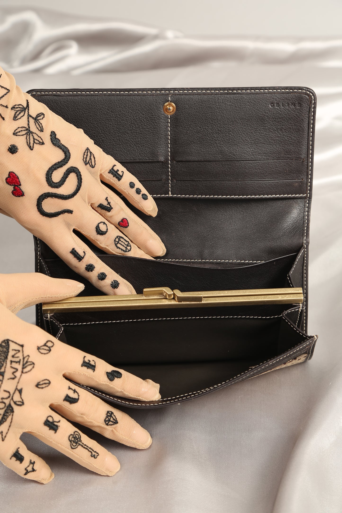 Vintage CELINE Long Wallet