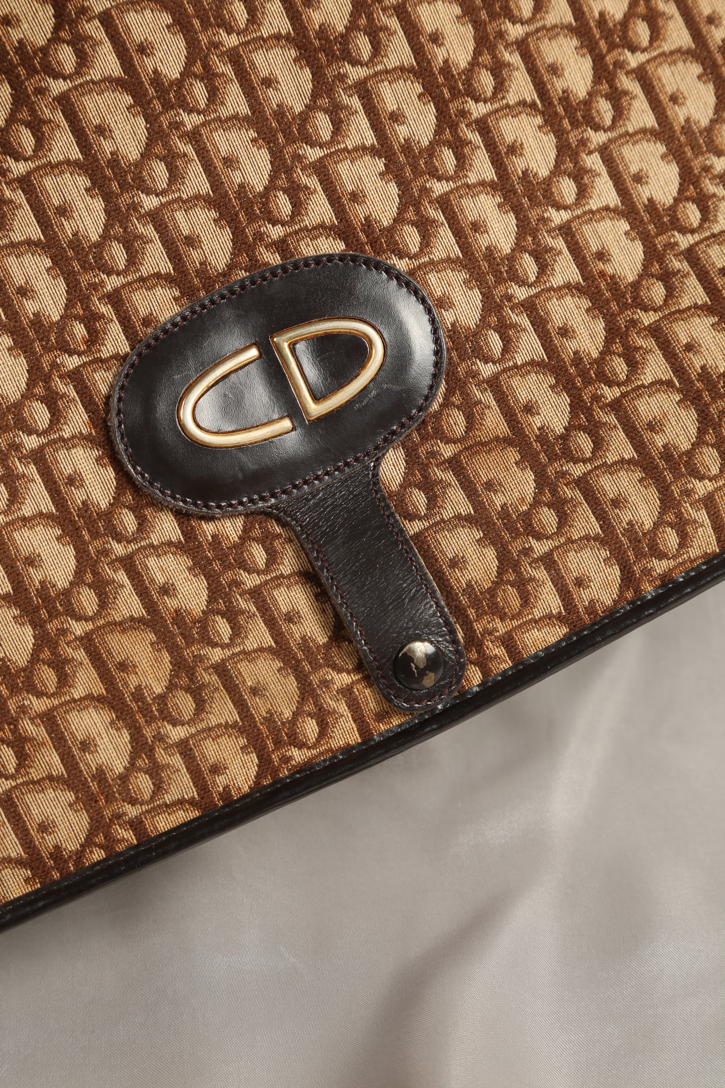 CHRISTAN DIOR Monogram Clutch/Tote Bag