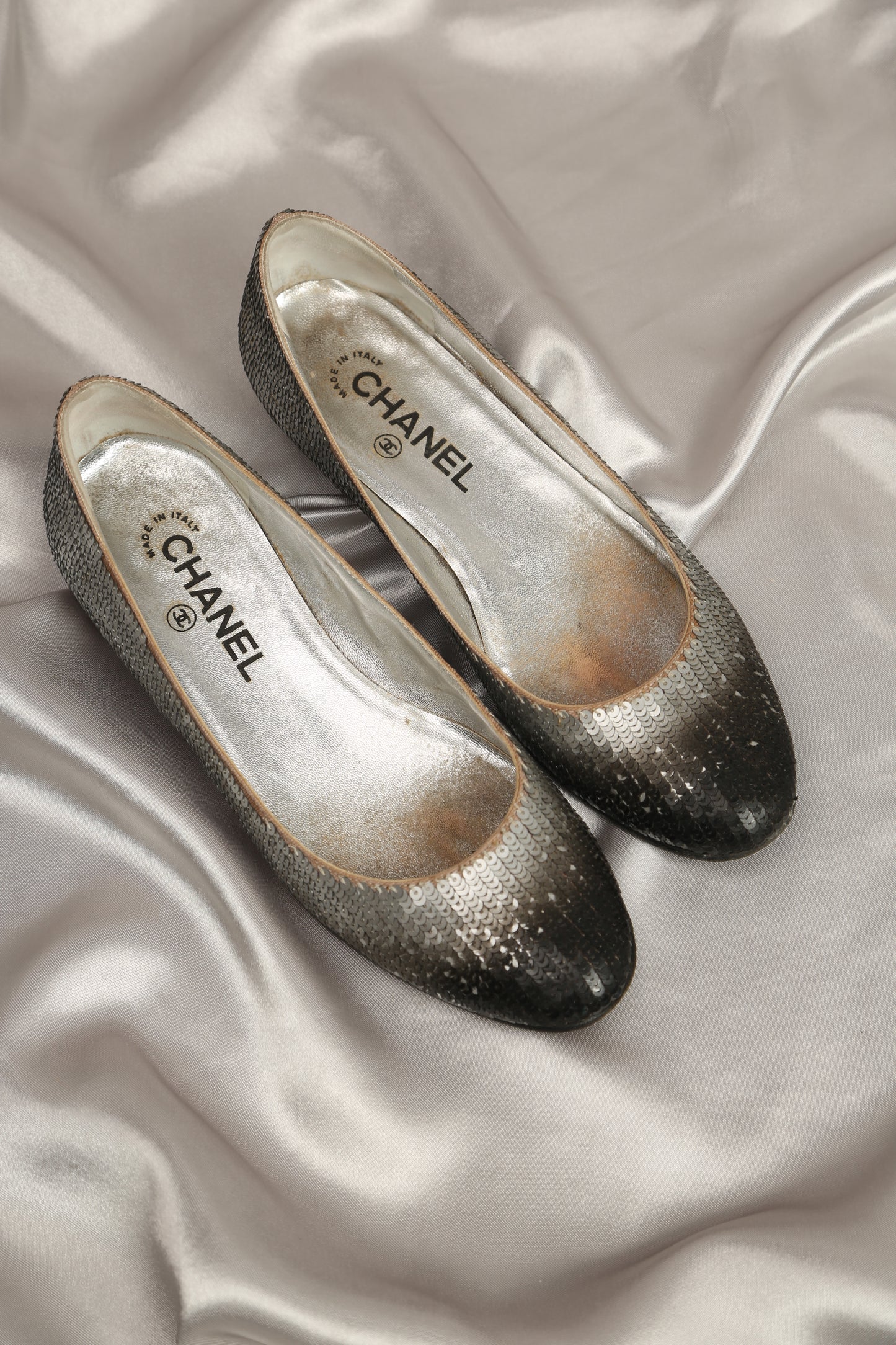 Rare Ombre Sequin CHANEL Ballerina Flats