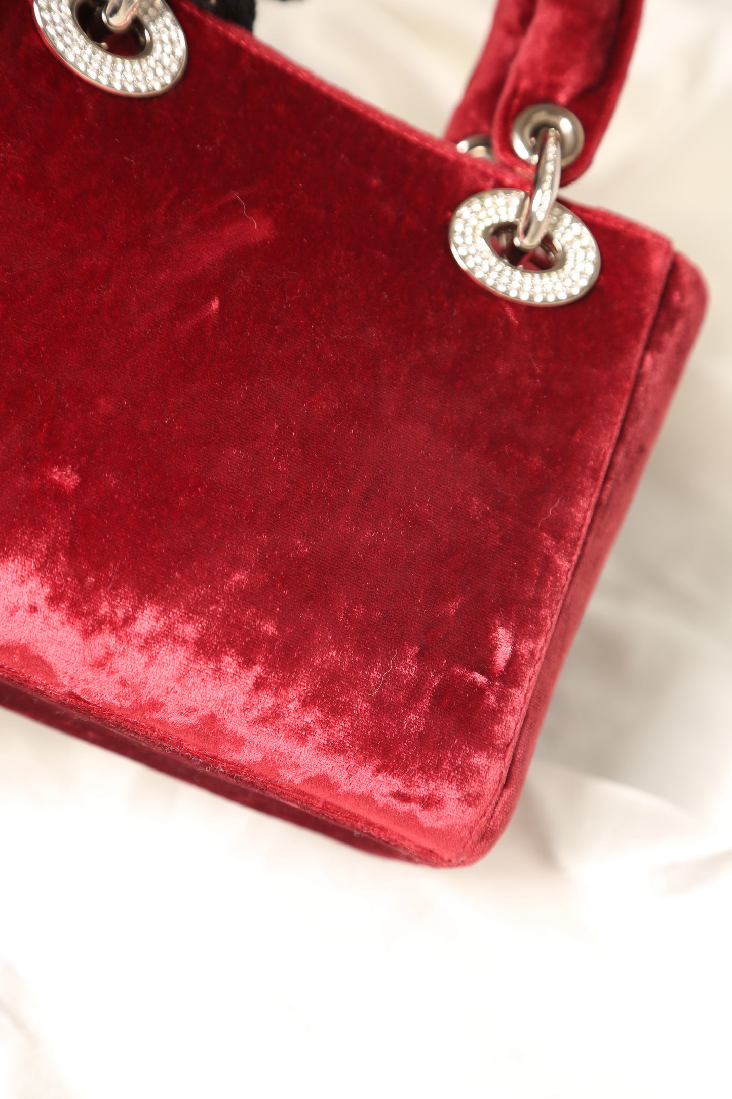 Extremely Rare Lady DIOR Velvet Bag