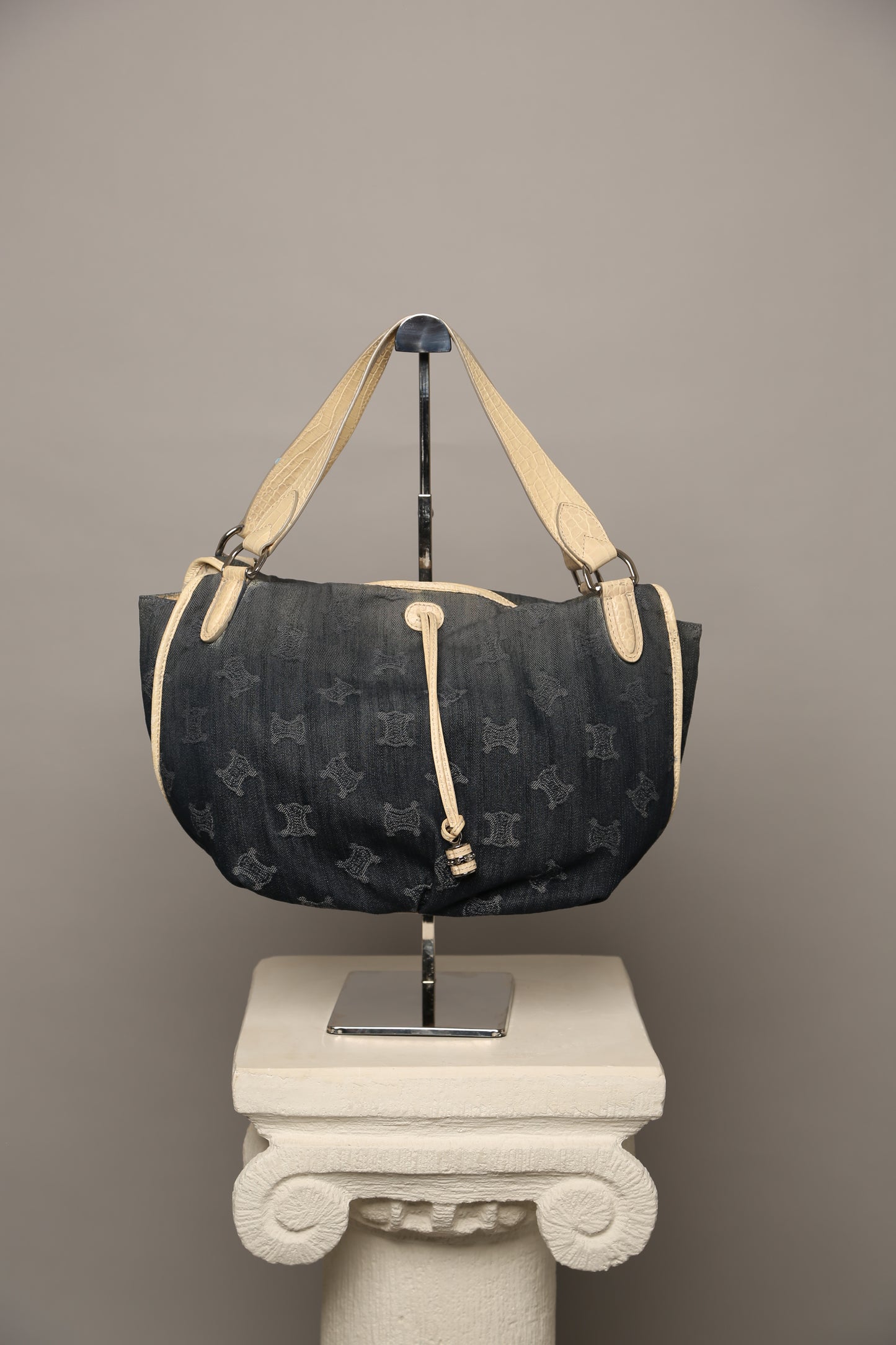 Rare CELINE Denim Celine Hobo Bag