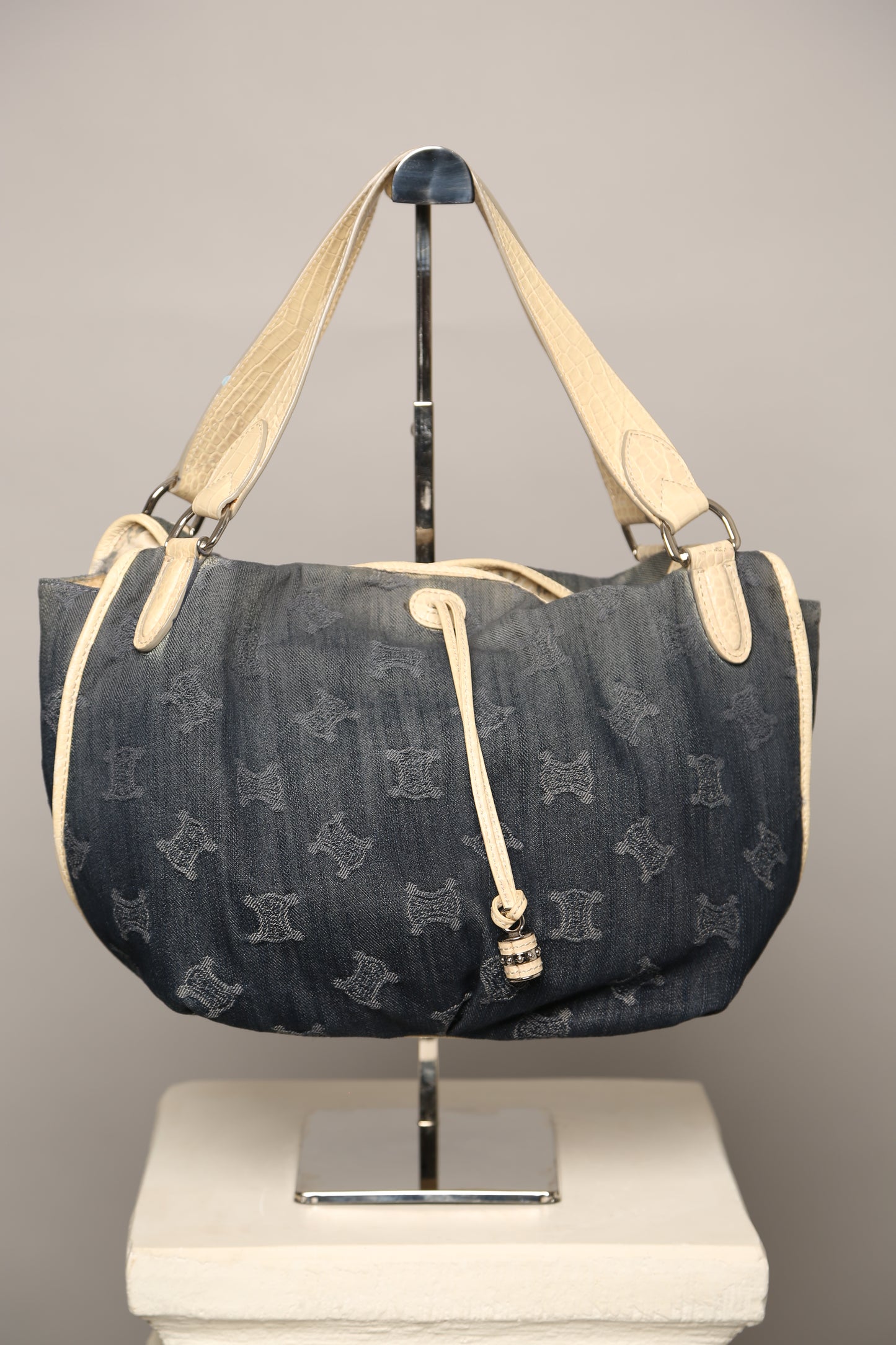 Rare CELINE Denim Celine Hobo Bag