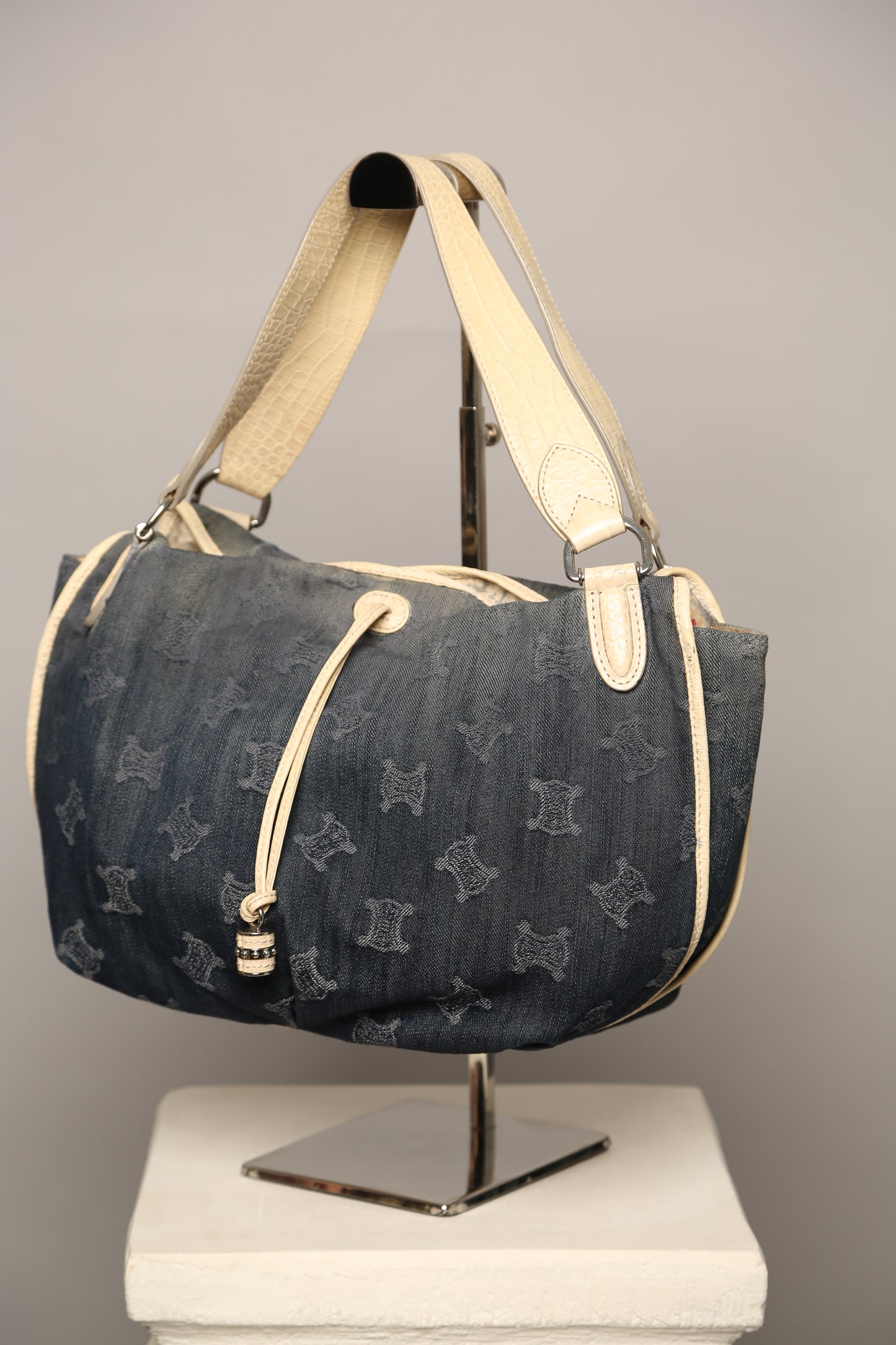 Rare CELINE Denim Celine Hobo Bag
