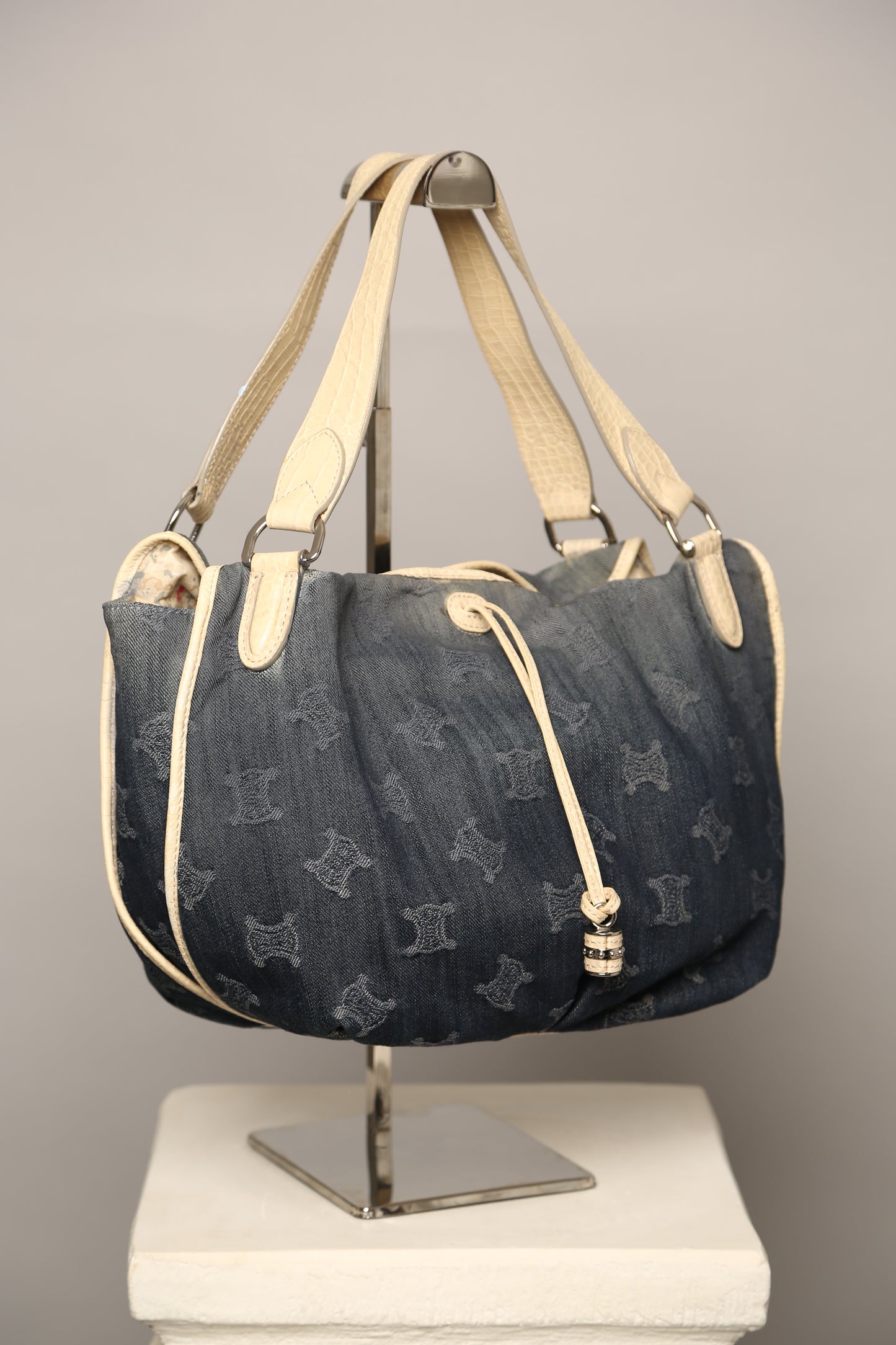 Rare CELINE Denim Celine Hobo Bag