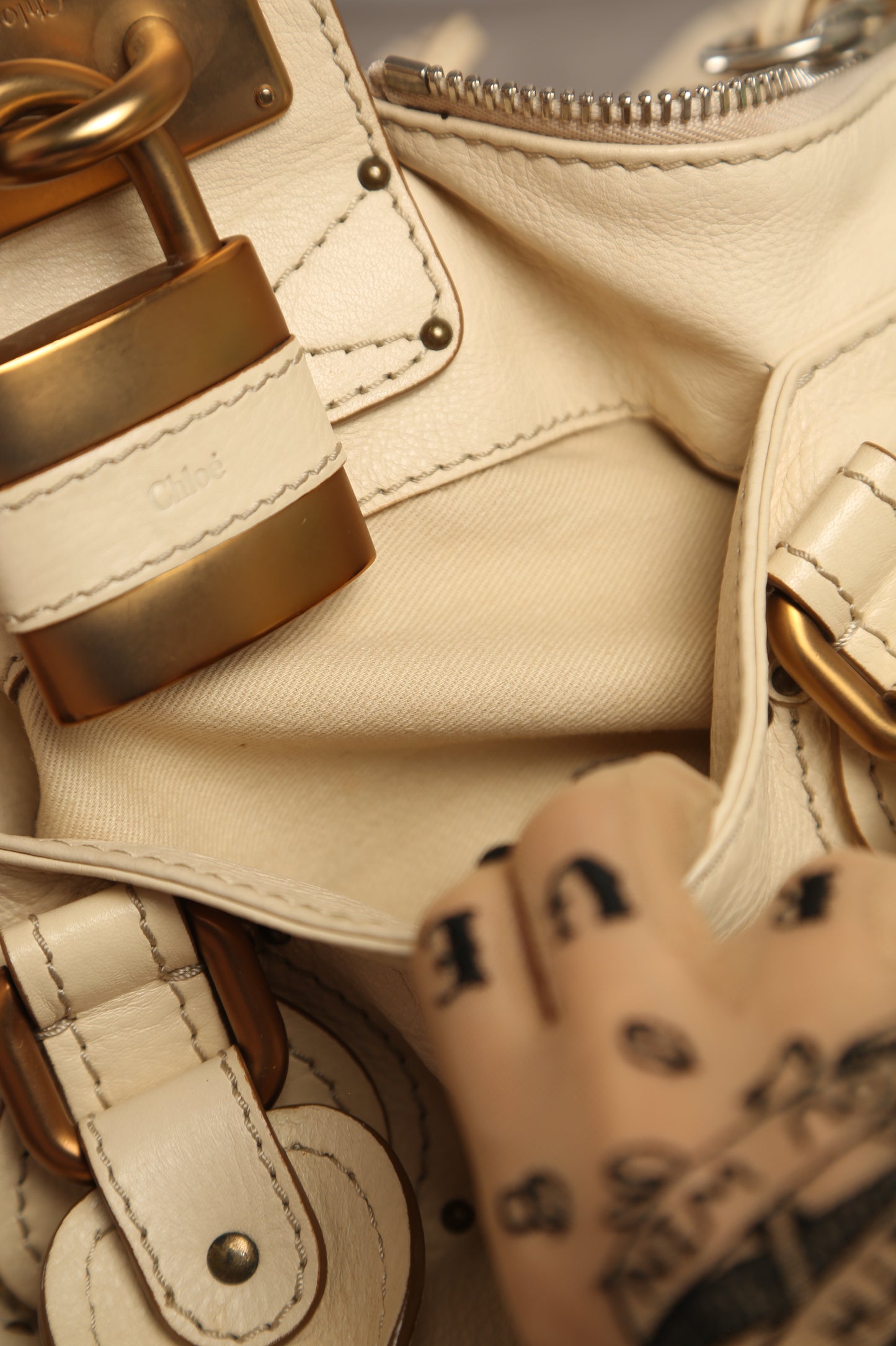 CHLOE Paddington Shoulder Bag Cream