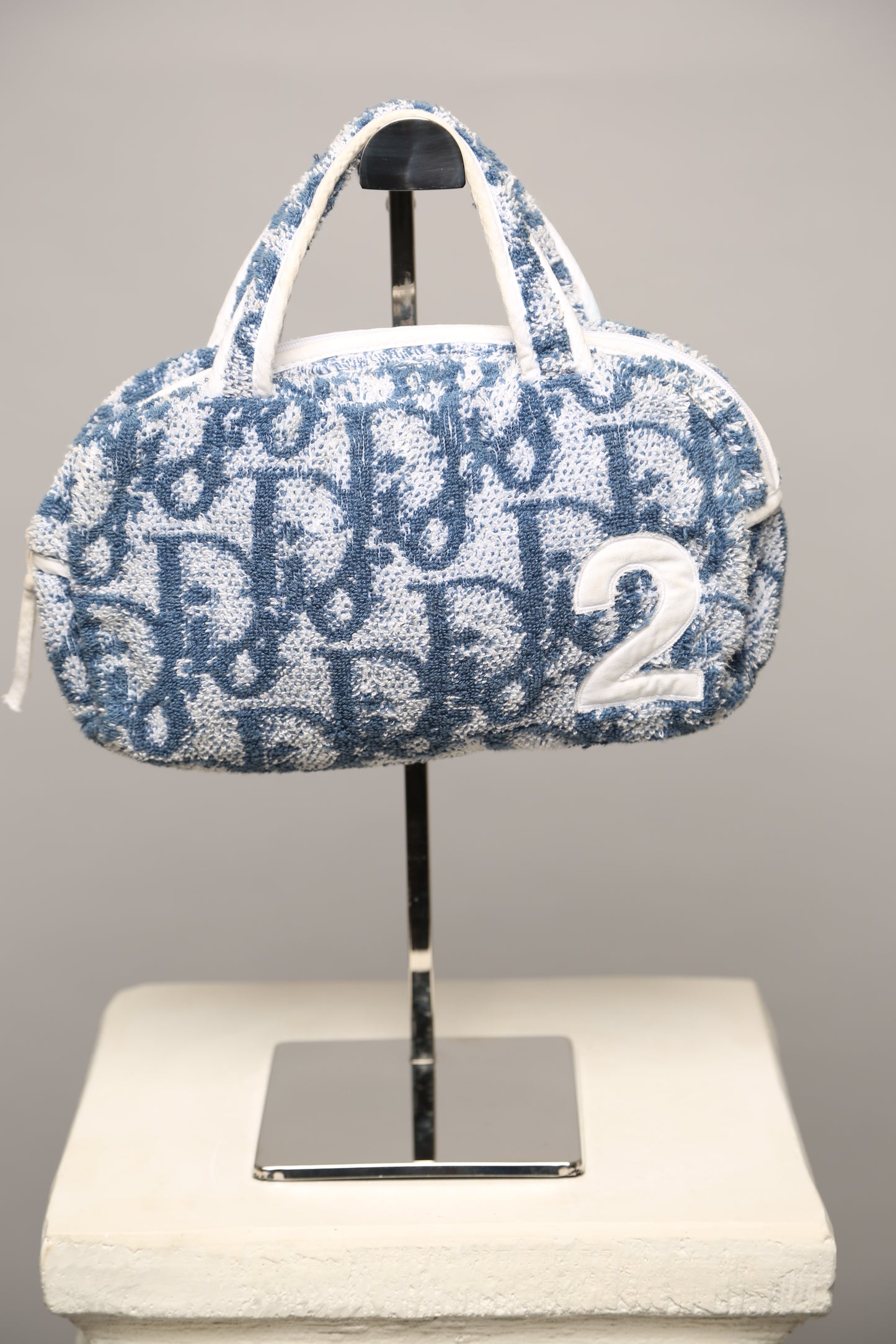 Y2K CHRISTIAN DIOR Terry Cloth Trotter Boston Bag