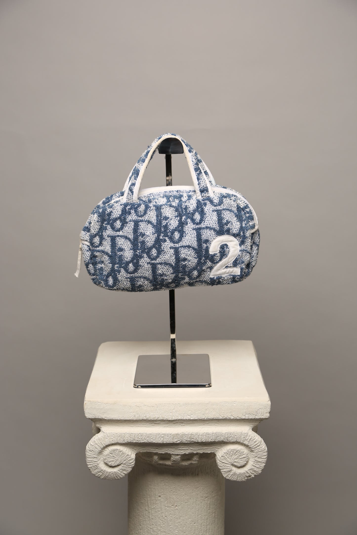 Y2K CHRISTIAN DIOR Terry Cloth Trotter Boston Bag